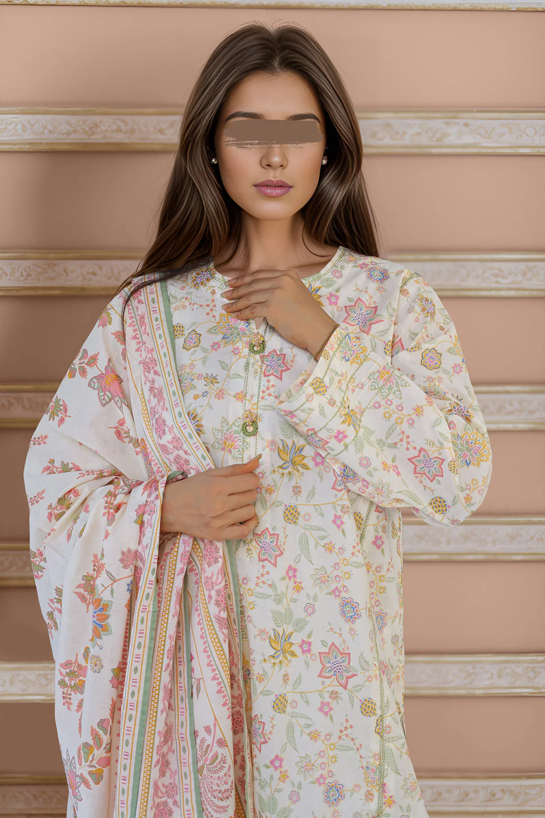 Printed Lawn Stitched 3 Piece - Image 2