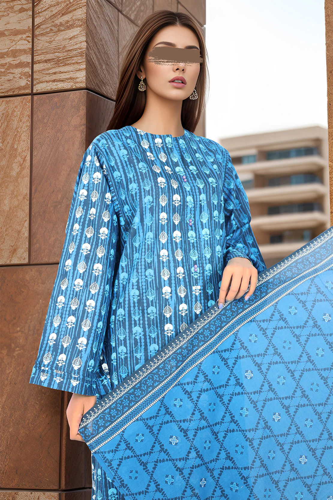 Printed Lawn Stitched 3 Piece - Image 2