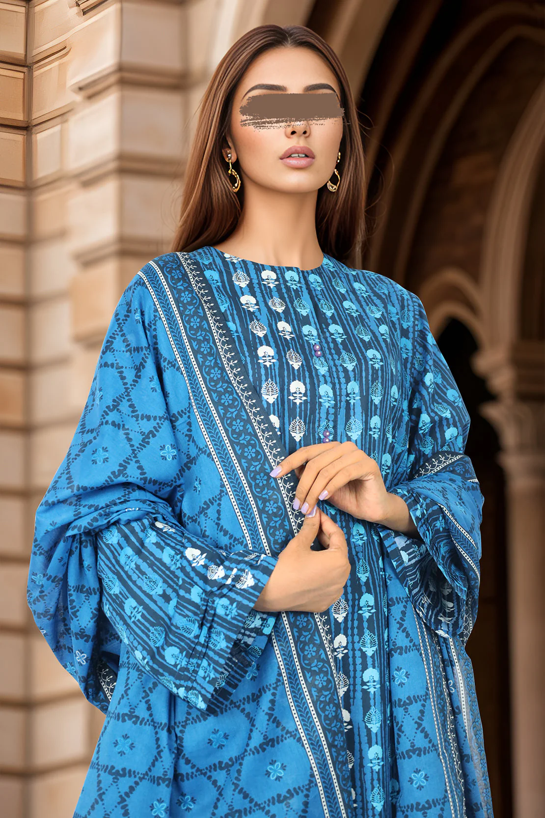 Printed Lawn Stitched 3 Piece - Image 3
