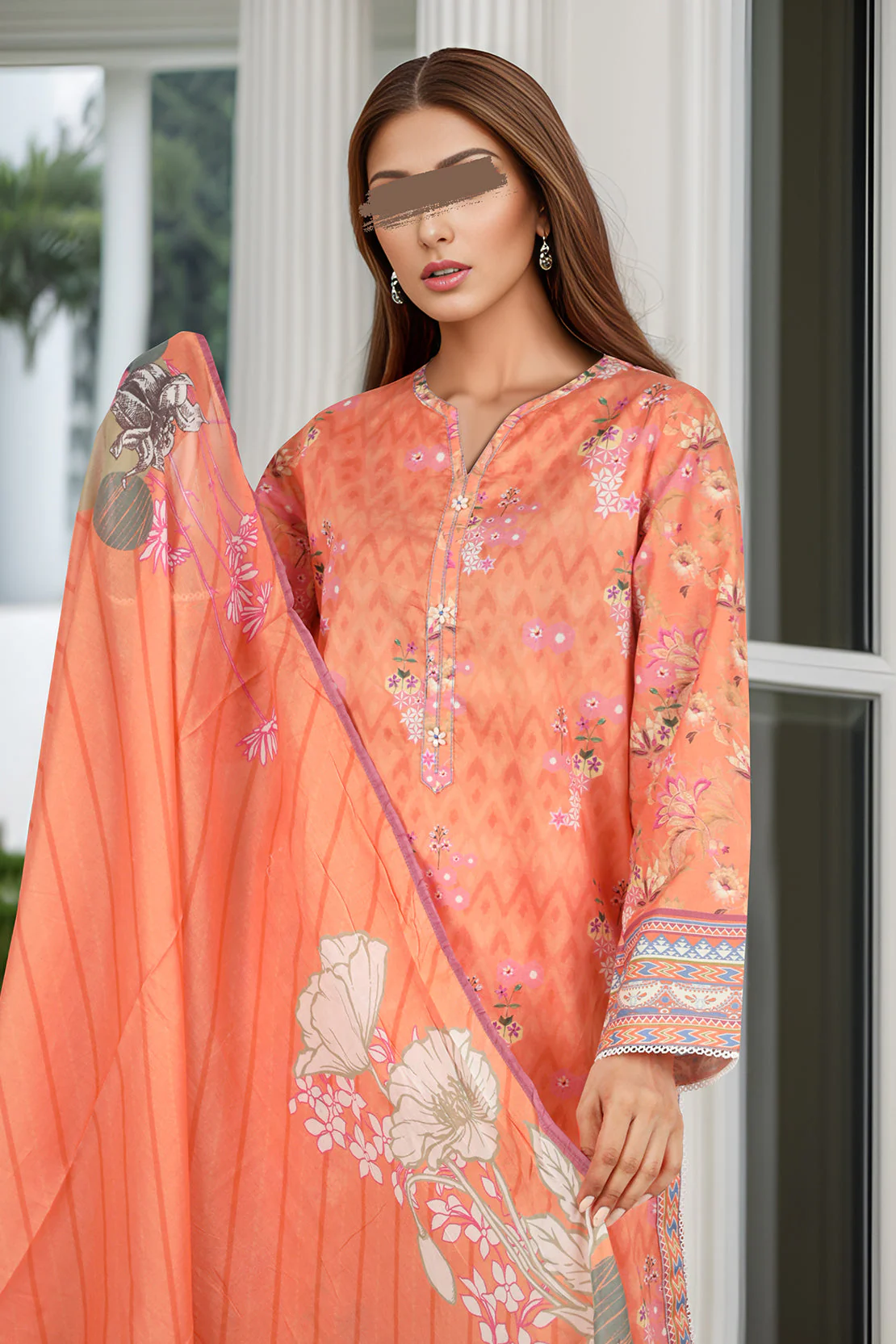 Printed Lawn Stitched 3 Piece - Image 3