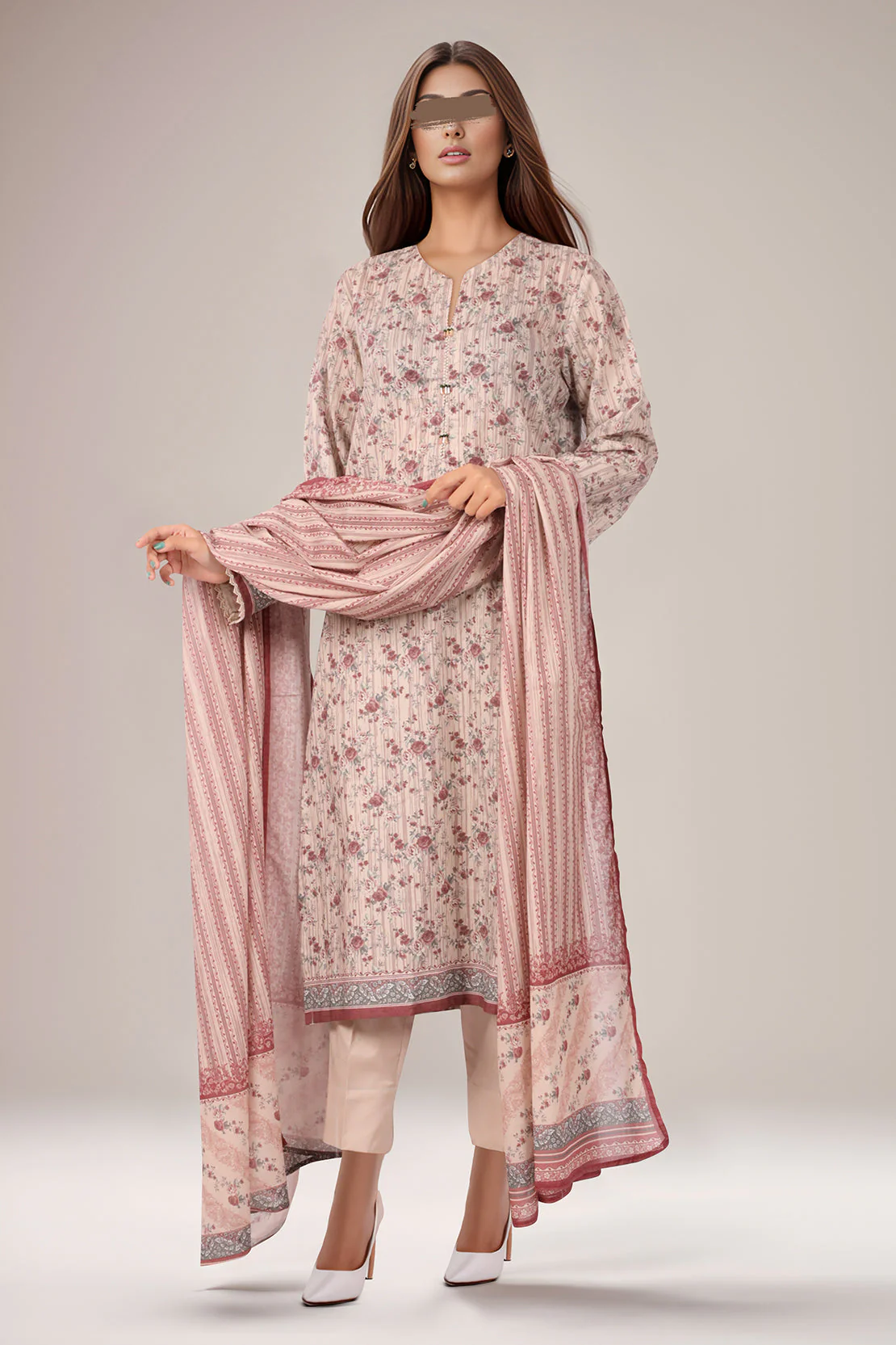 Printed Lawn Stitched 3 Piece