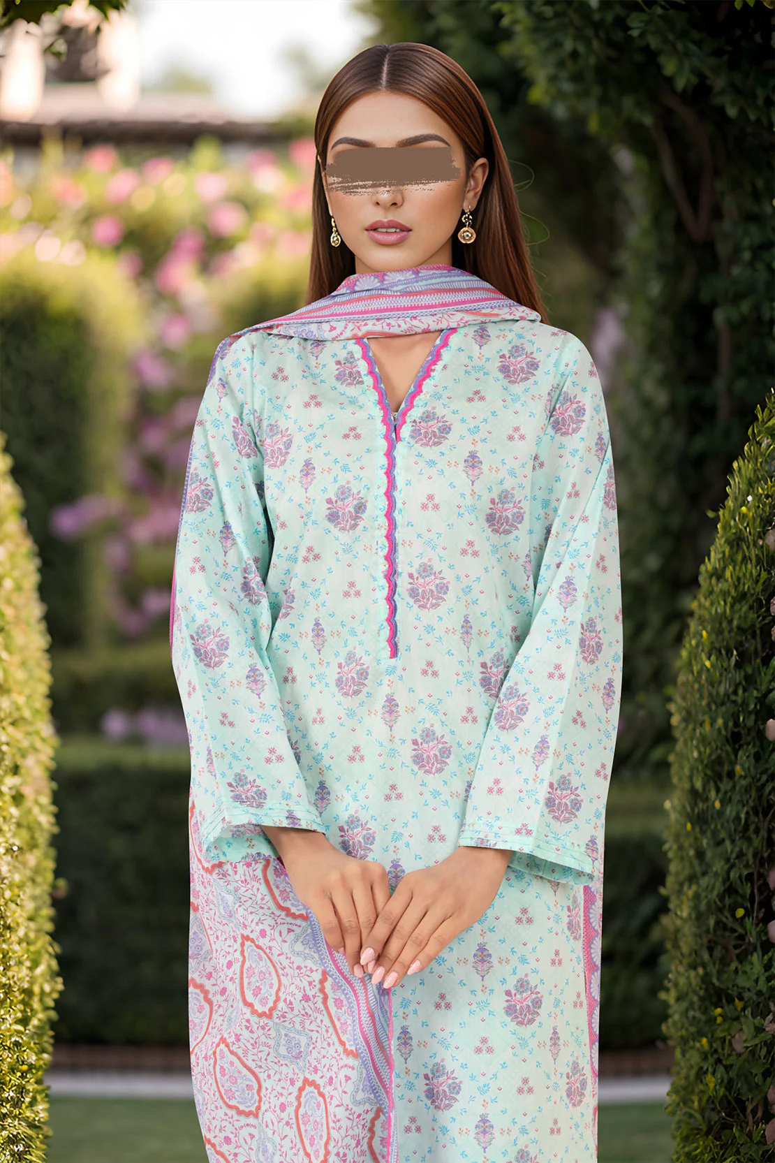 Printed Lawn Stitched 3 Piece - Image 2