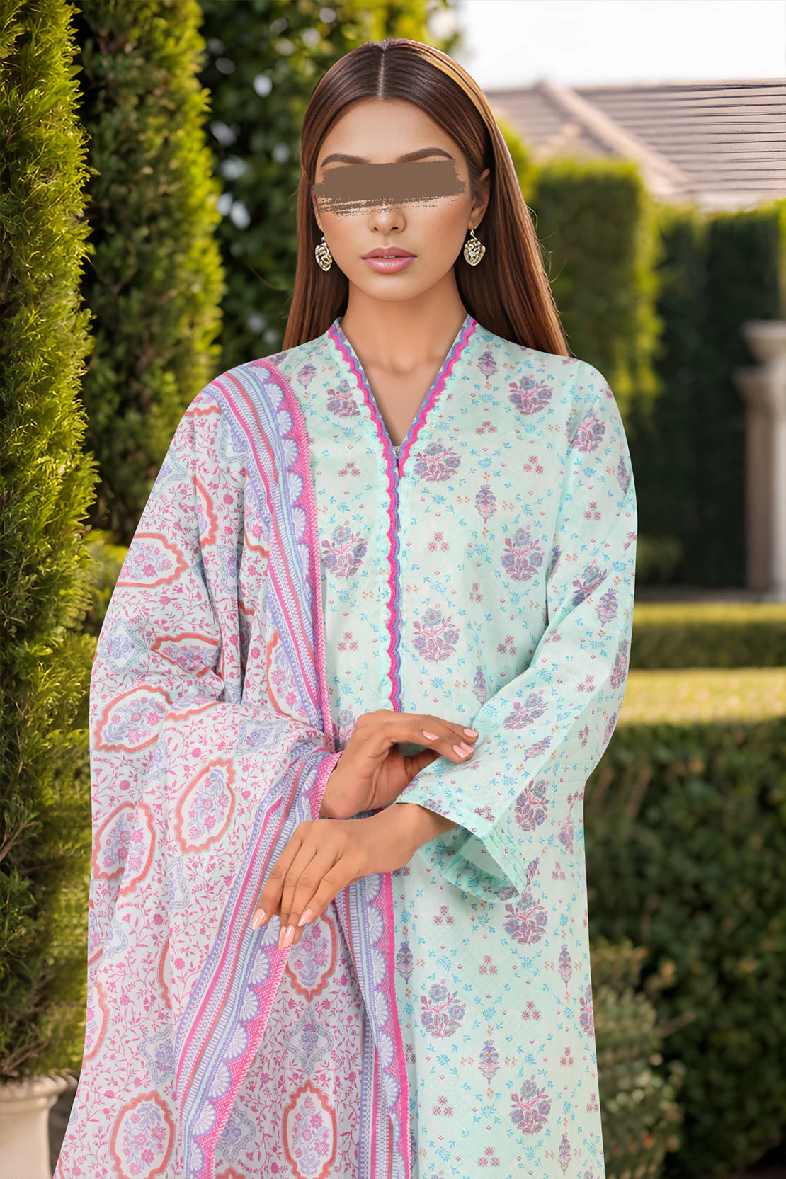 Printed Lawn Stitched 3 Piece - Image 3