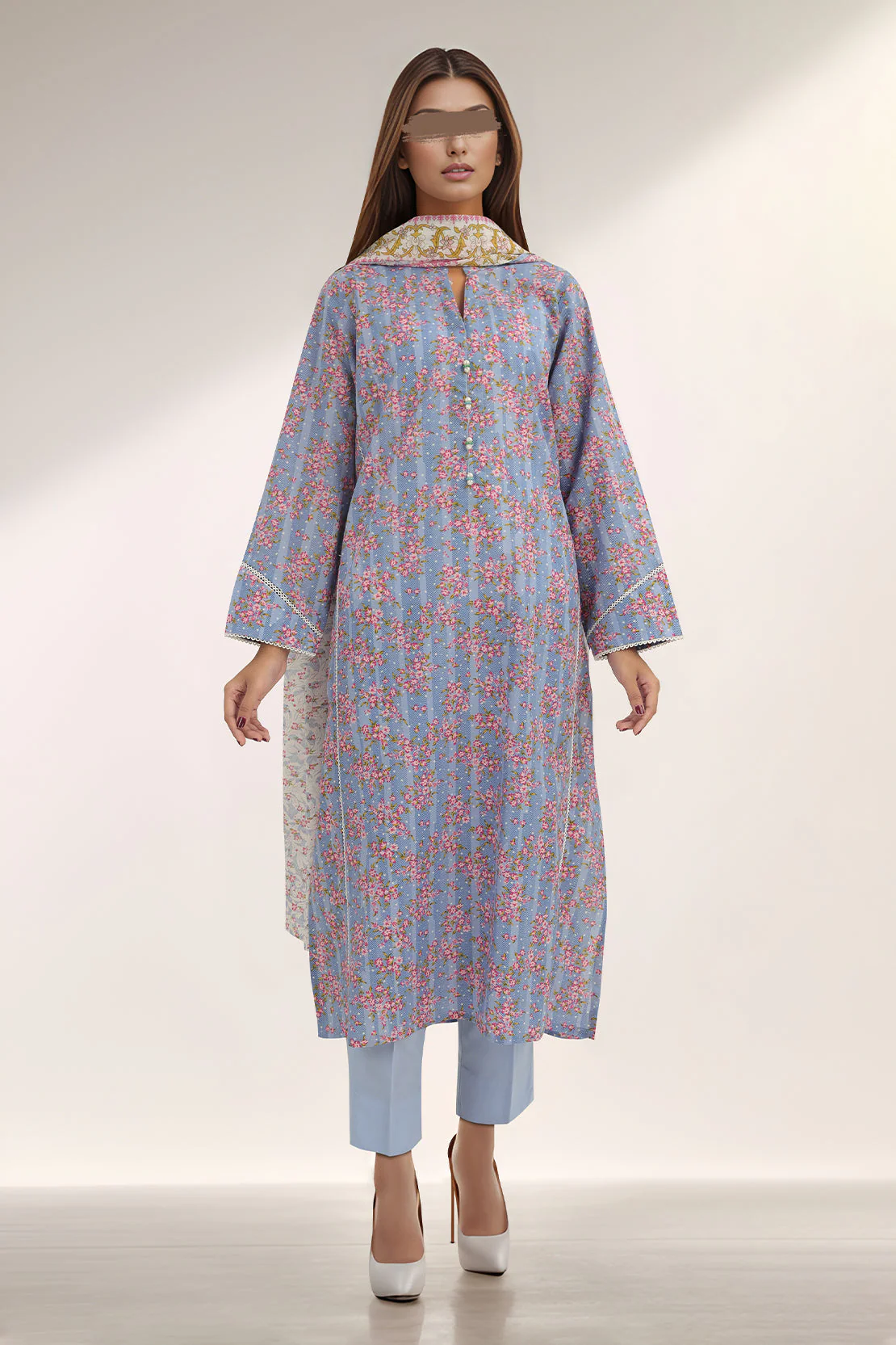 Printed Lawn Stitched 3 Piece