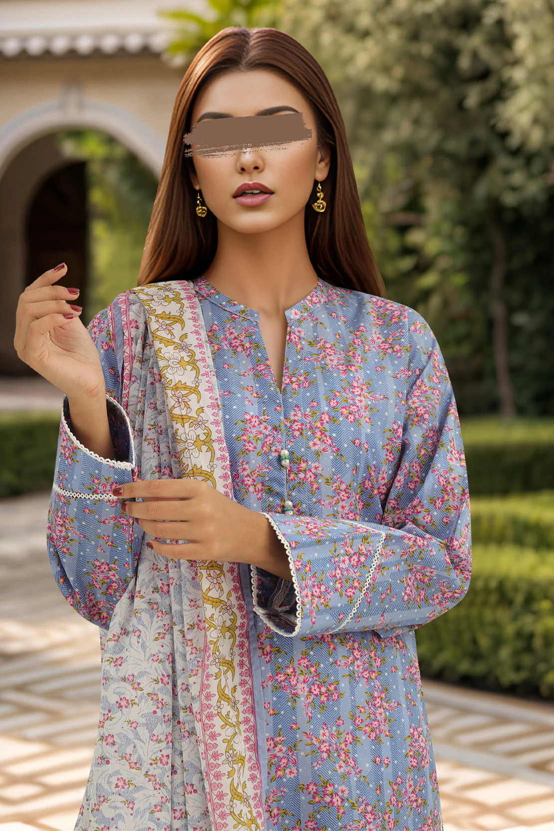 Printed Lawn Stitched 3 Piece - Image 2