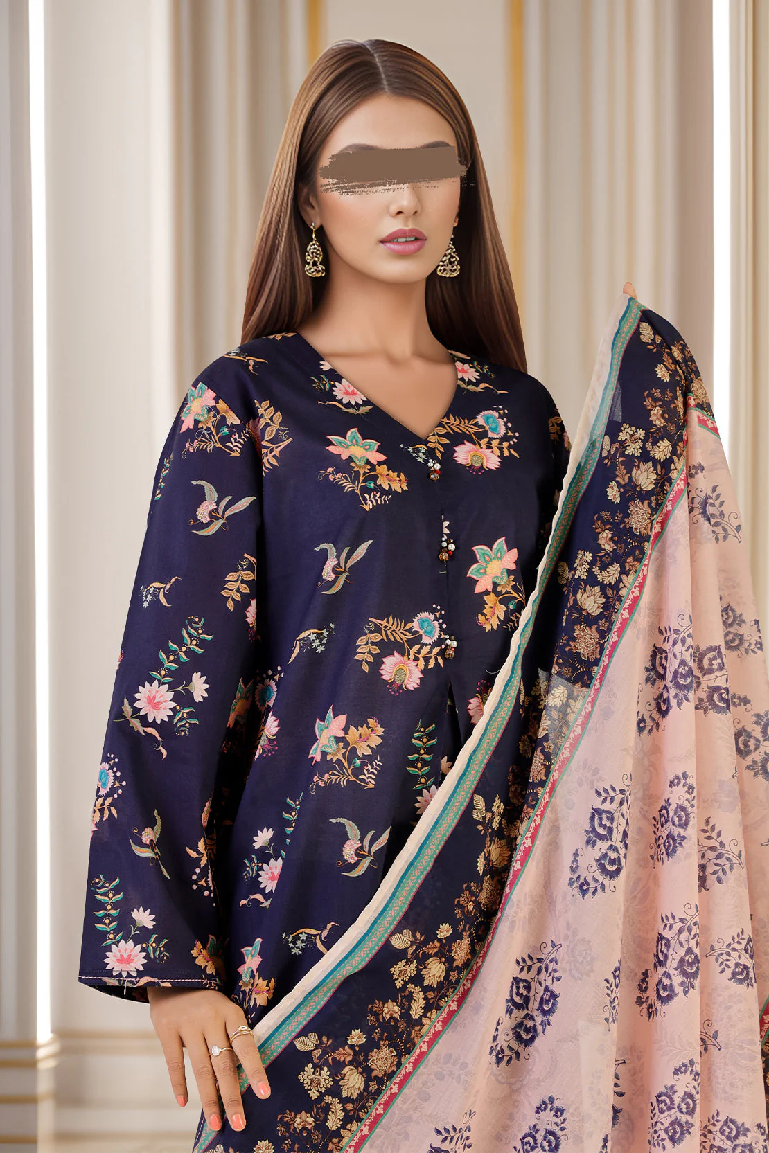 Printed Lawn Stitched 3 Piece - Image 2