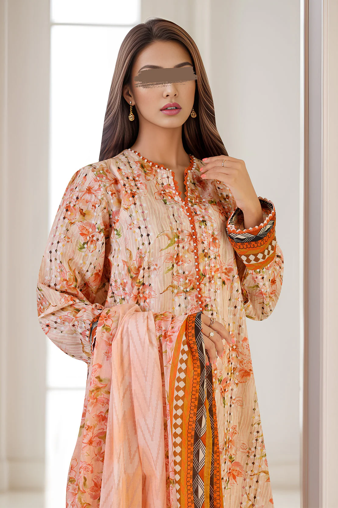 Printed Lawn Stitched 3 Piece - Image 3