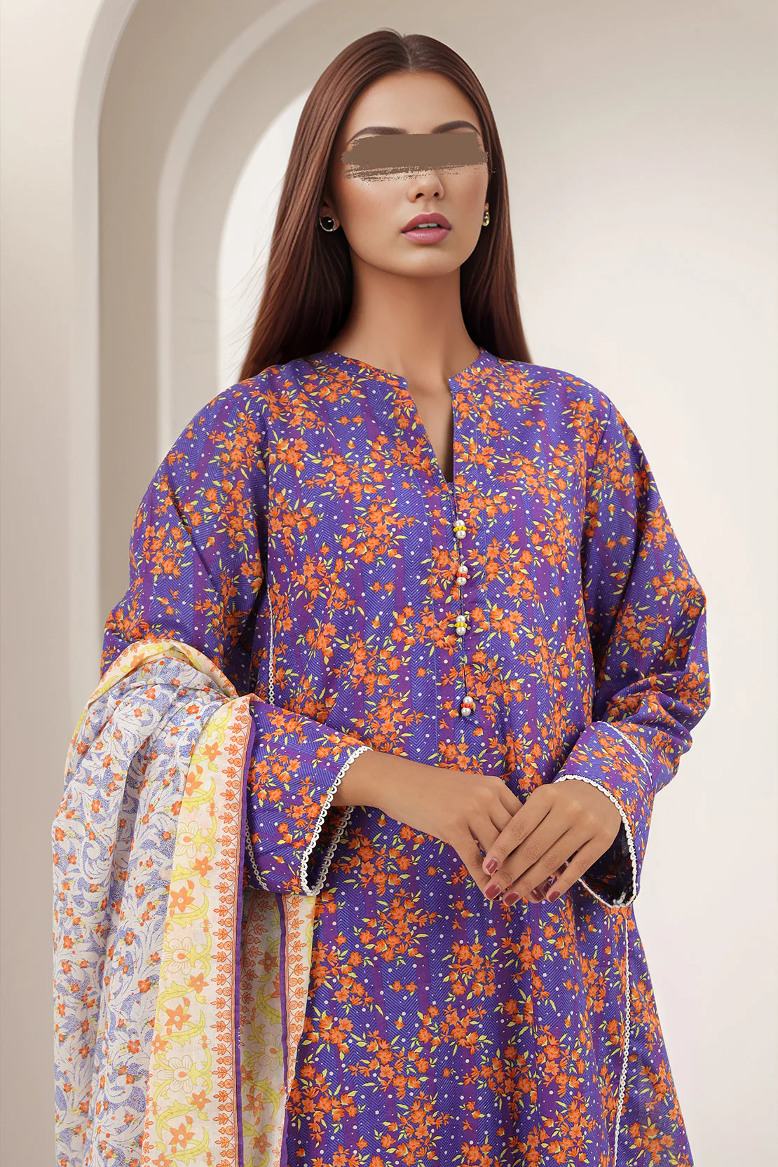 Printed Lawn Stitched 3 Piece - Image 2