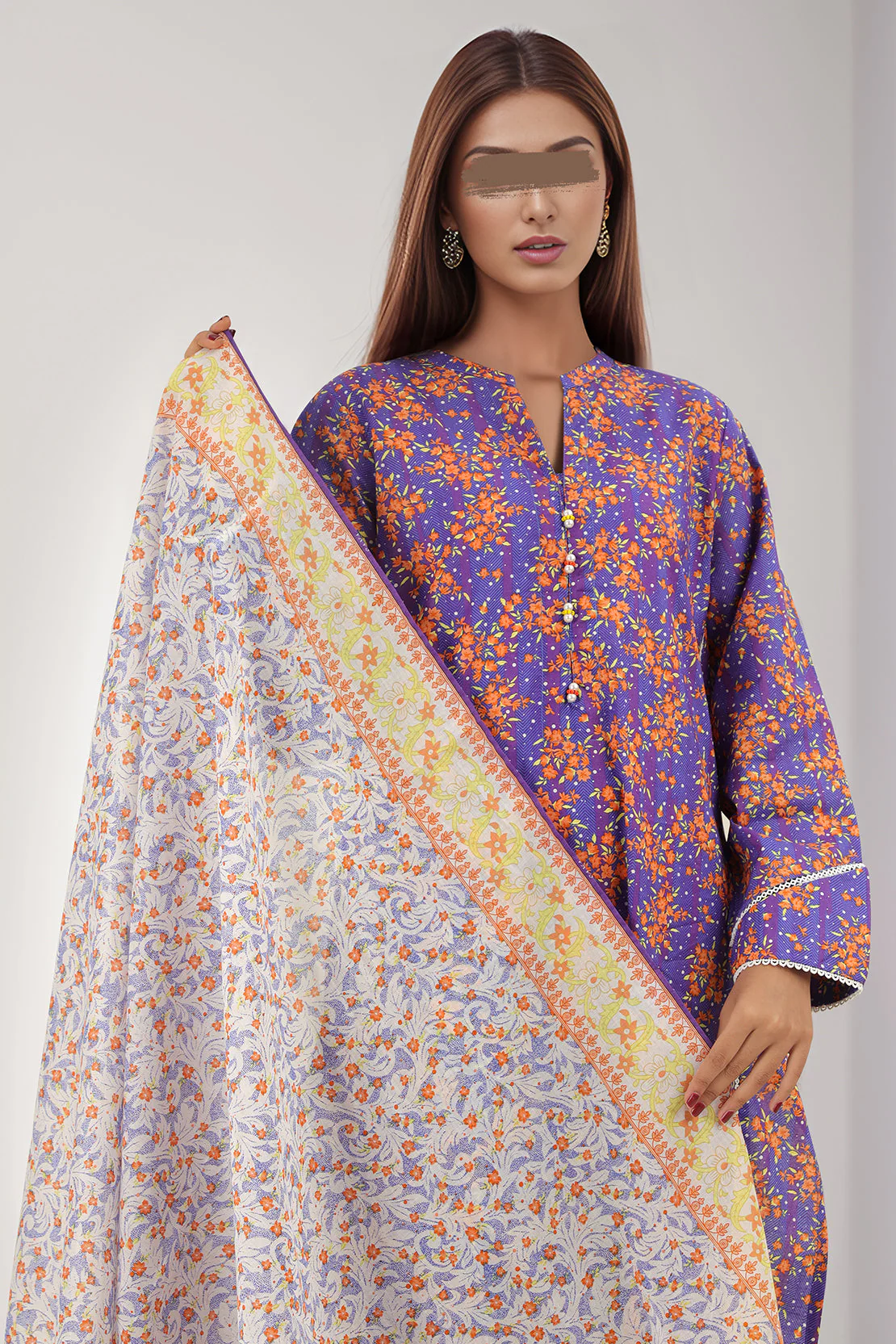 Printed Lawn Stitched 3 Piece - Image 3