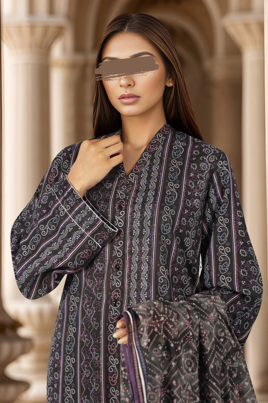Printed Lawn Stitched 3 Piece - Image 3