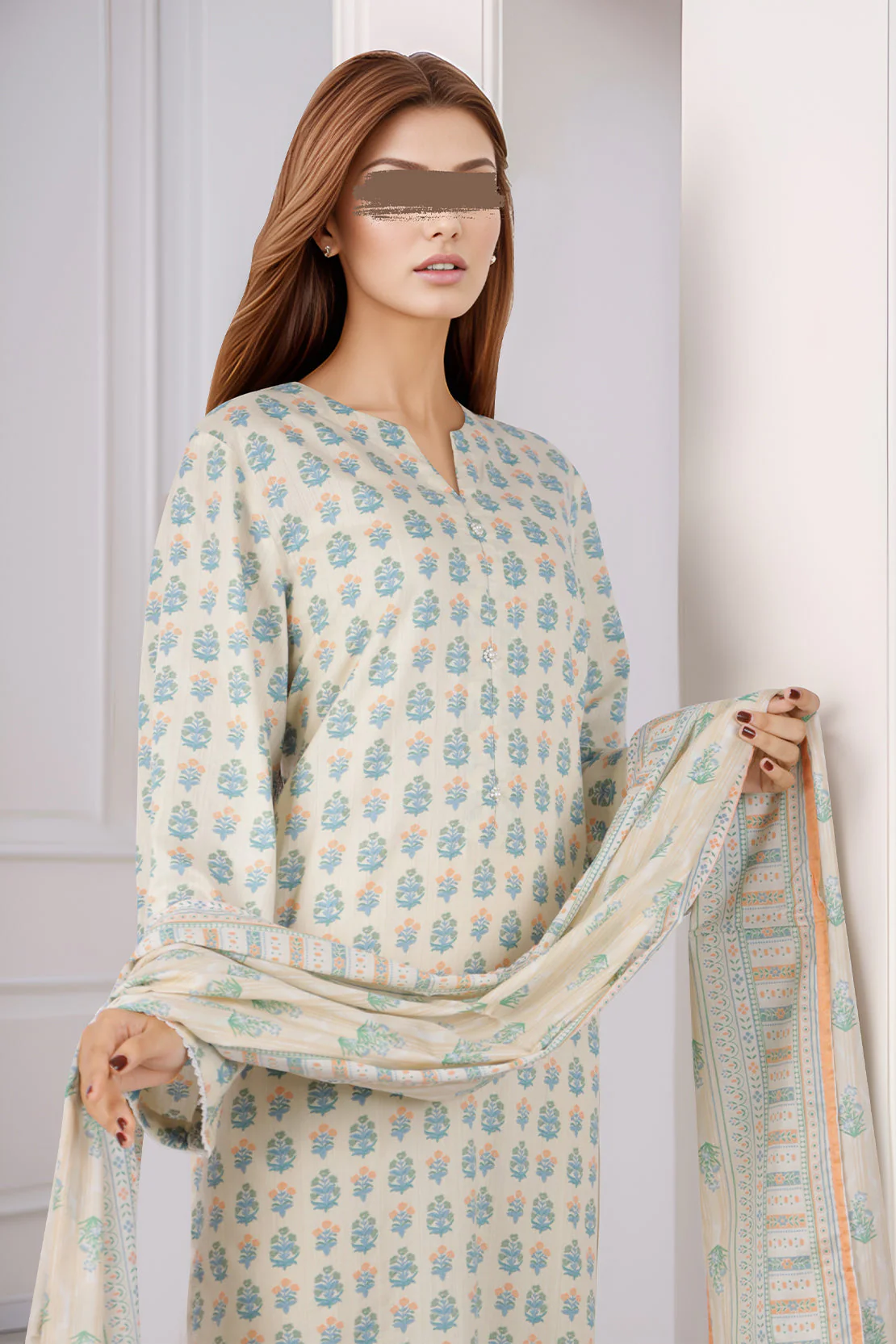 Printed Lawn Stitched 3 Piece - Image 3