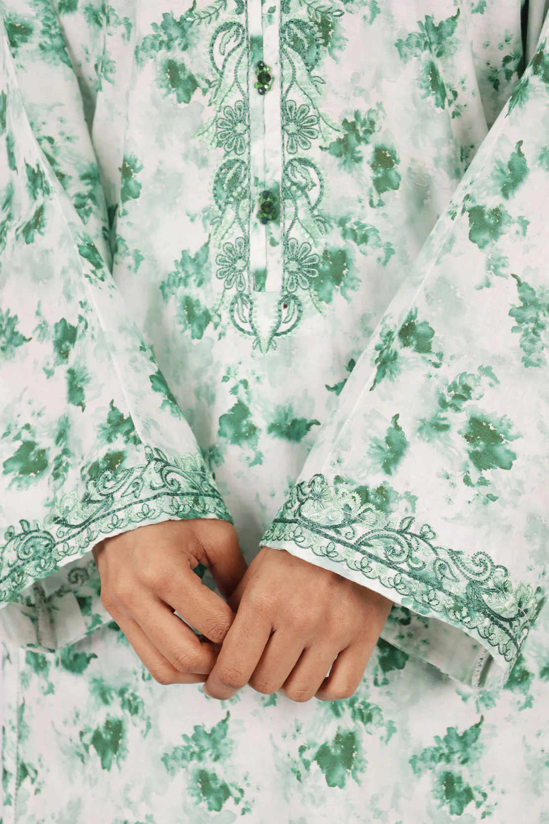 Printed Embroidered Lawn Stitched 3 Piece - Image 5
