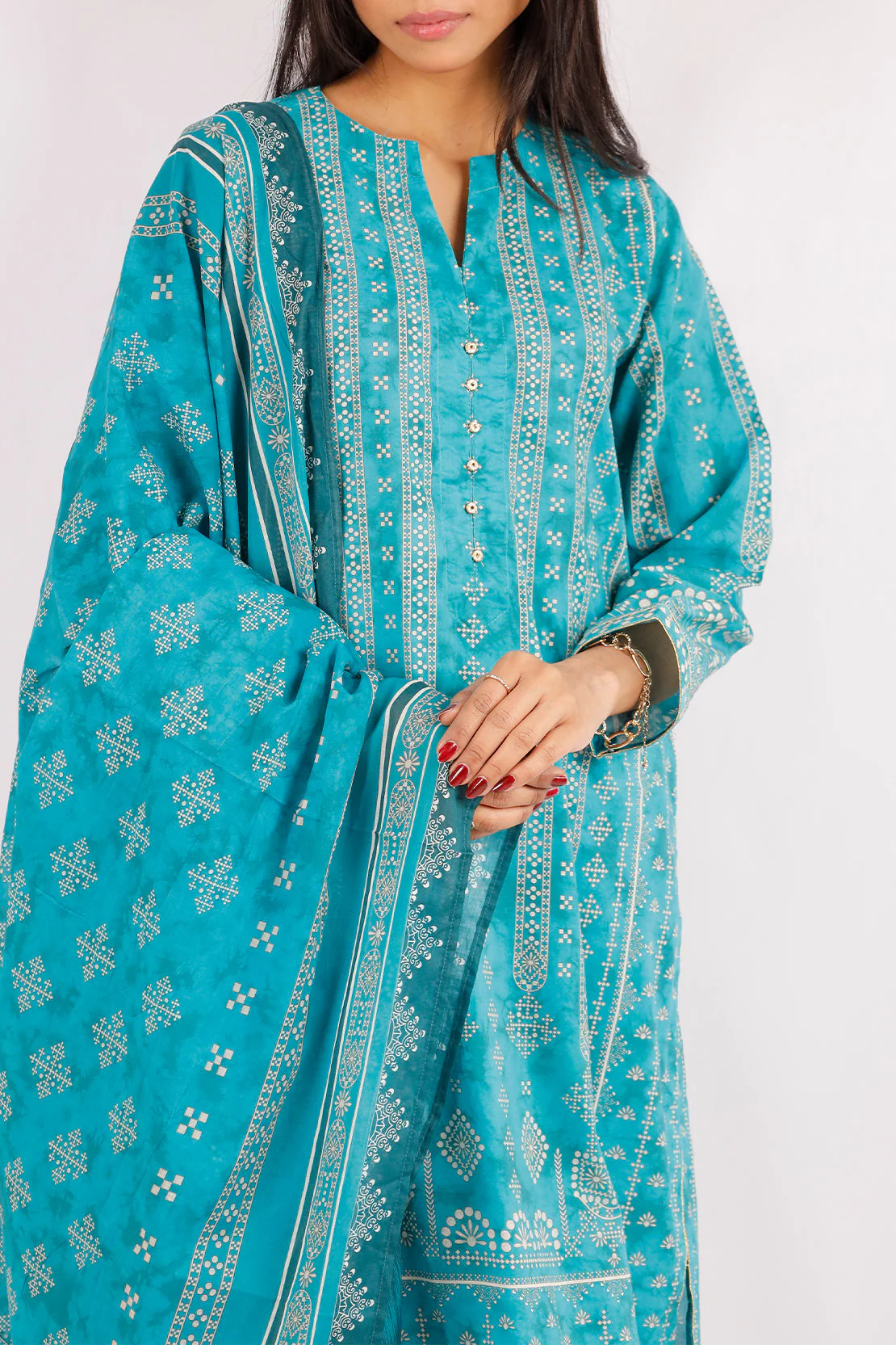 Printed Lawn Stitched 3 Piece - Image 3
