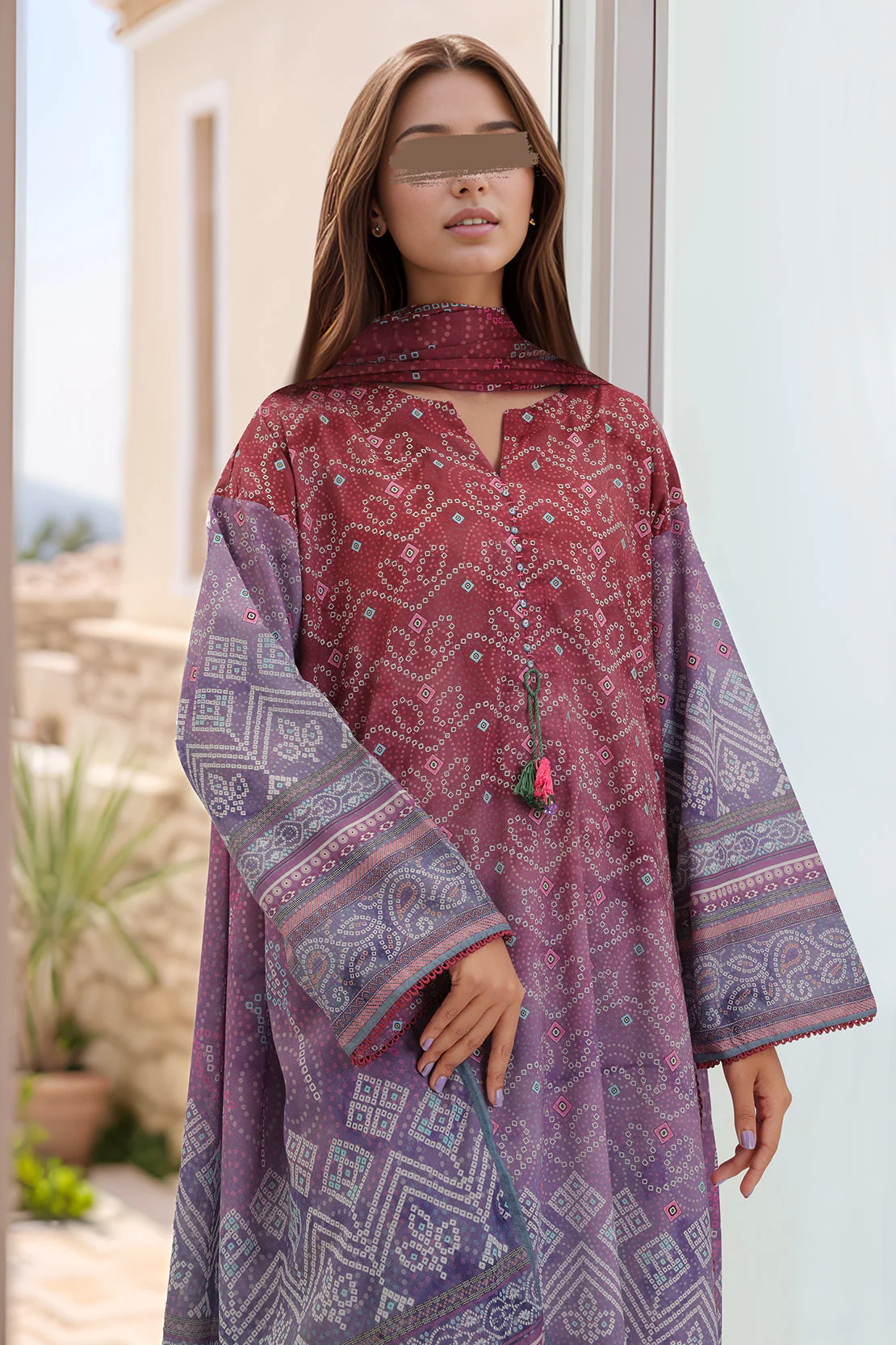 Printed Lawn Stitched 3 Piece - Image 4