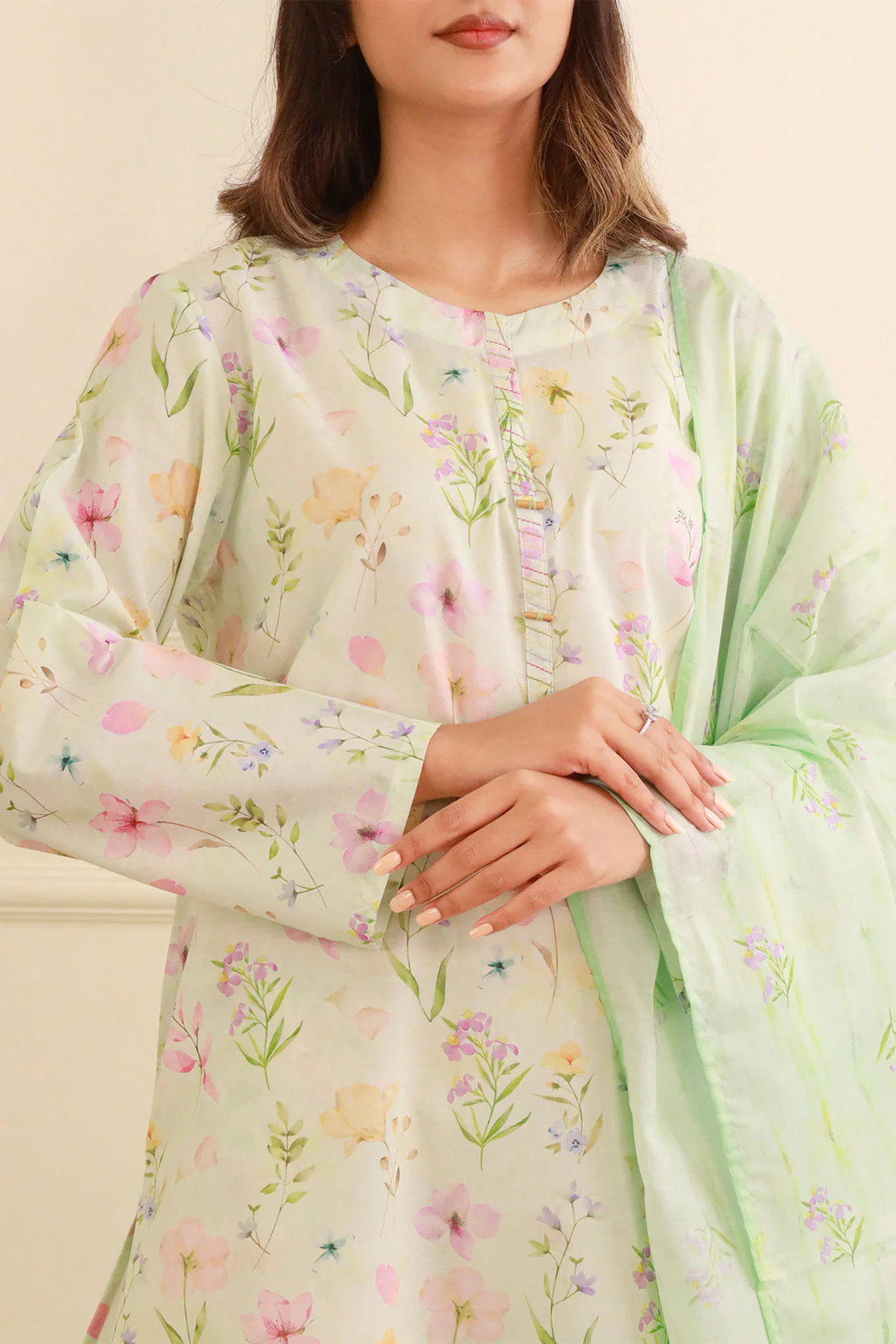 Printed Lawn Stitched 3 Piece