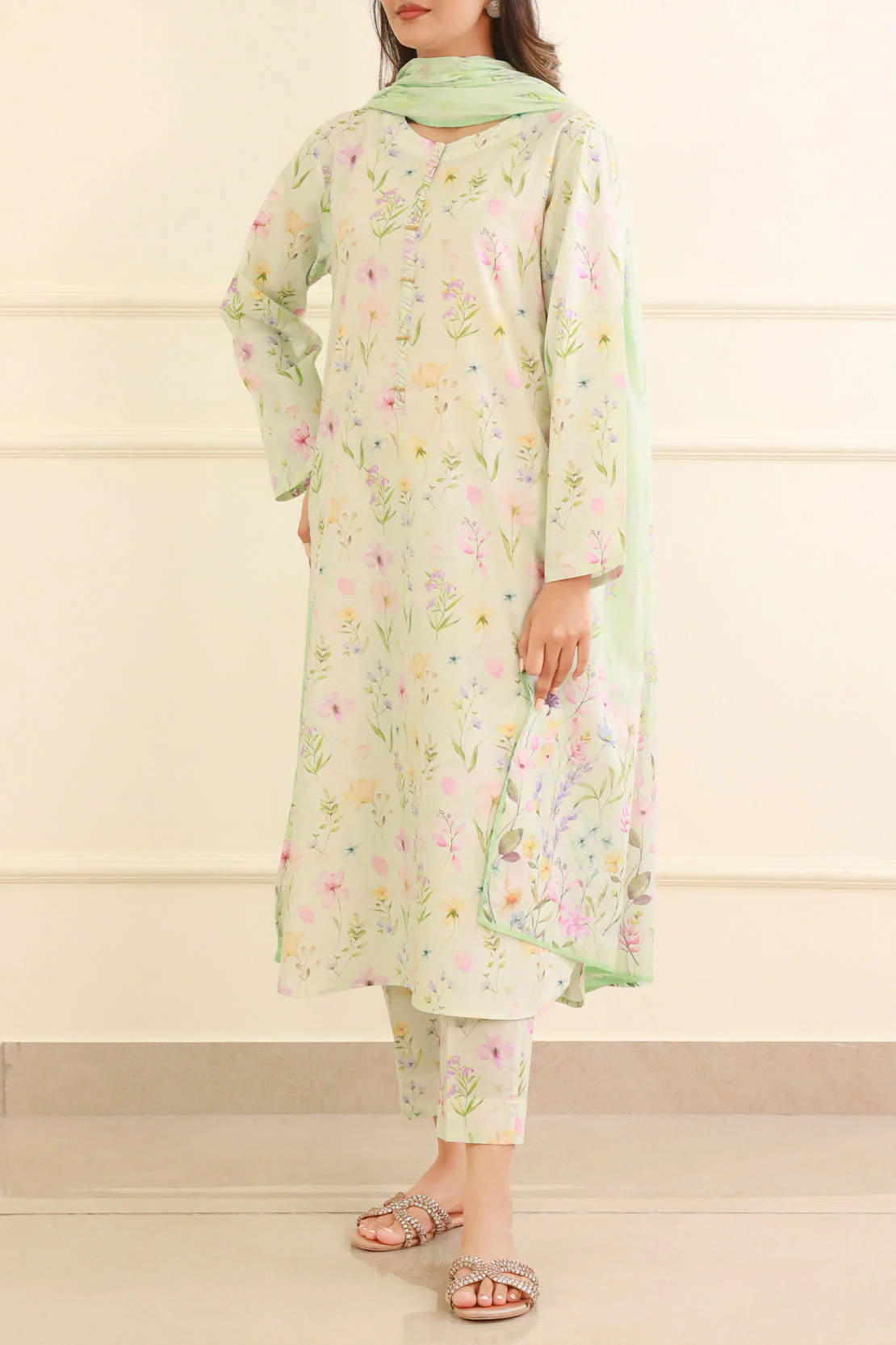 Printed Lawn Stitched 3 Piece - Image 3