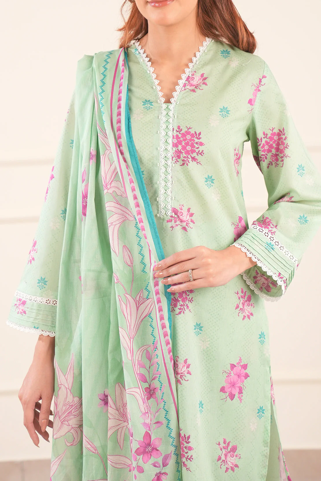 Printed Lawn Stitched 3 Piece - Image 4