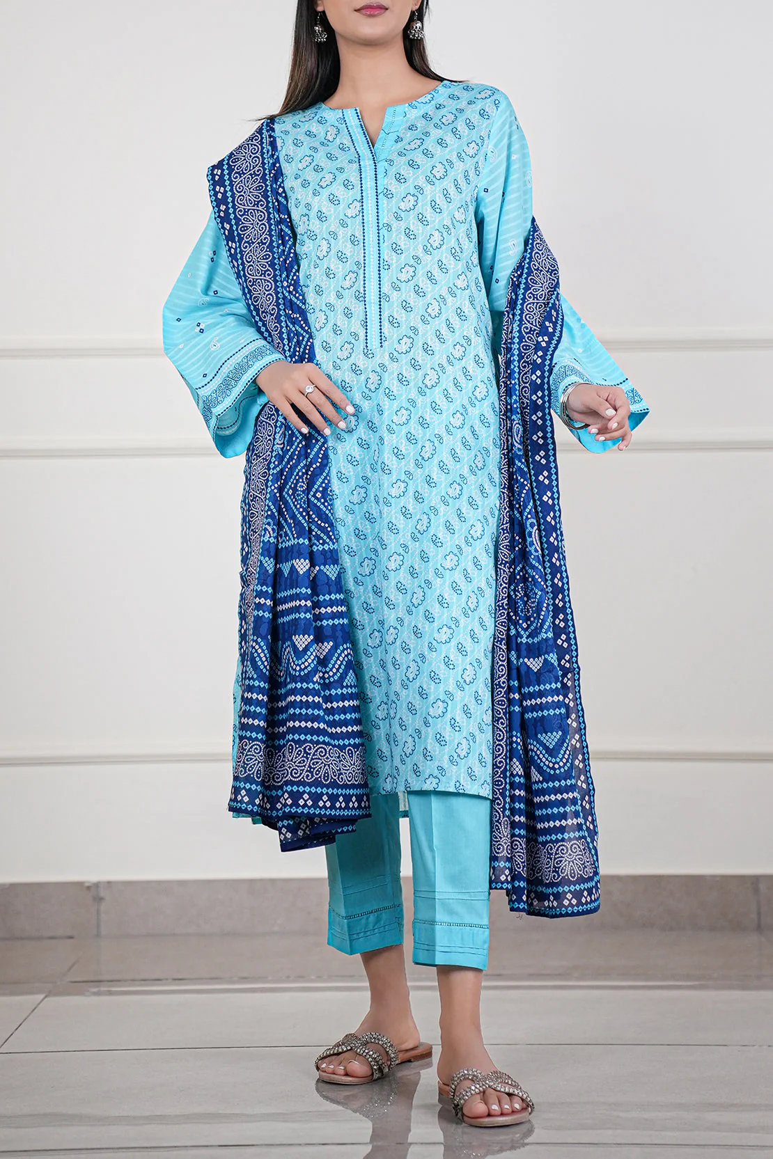 Printed Lawn Stitched 3 Piece - Image 3