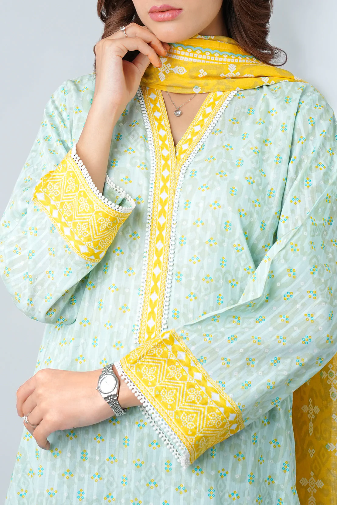 Printed Lawn Stitched 3 Piece