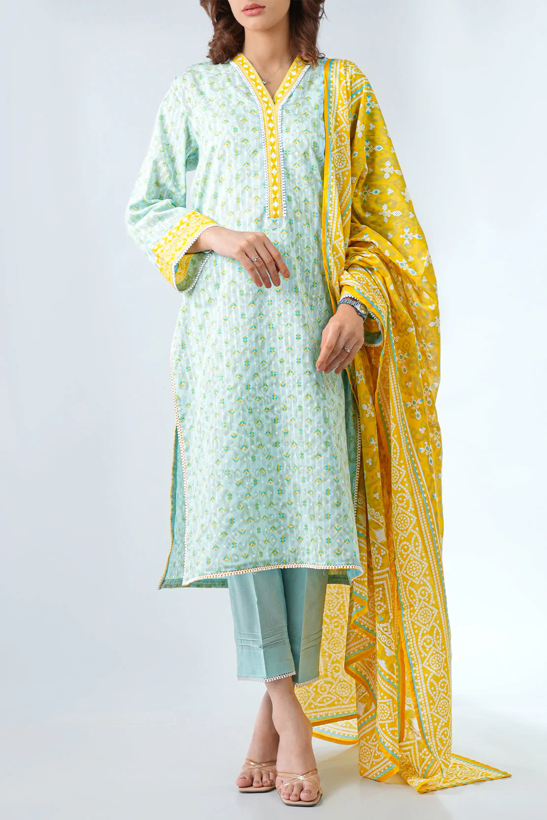 Printed Lawn Stitched 3 Piece - Image 2