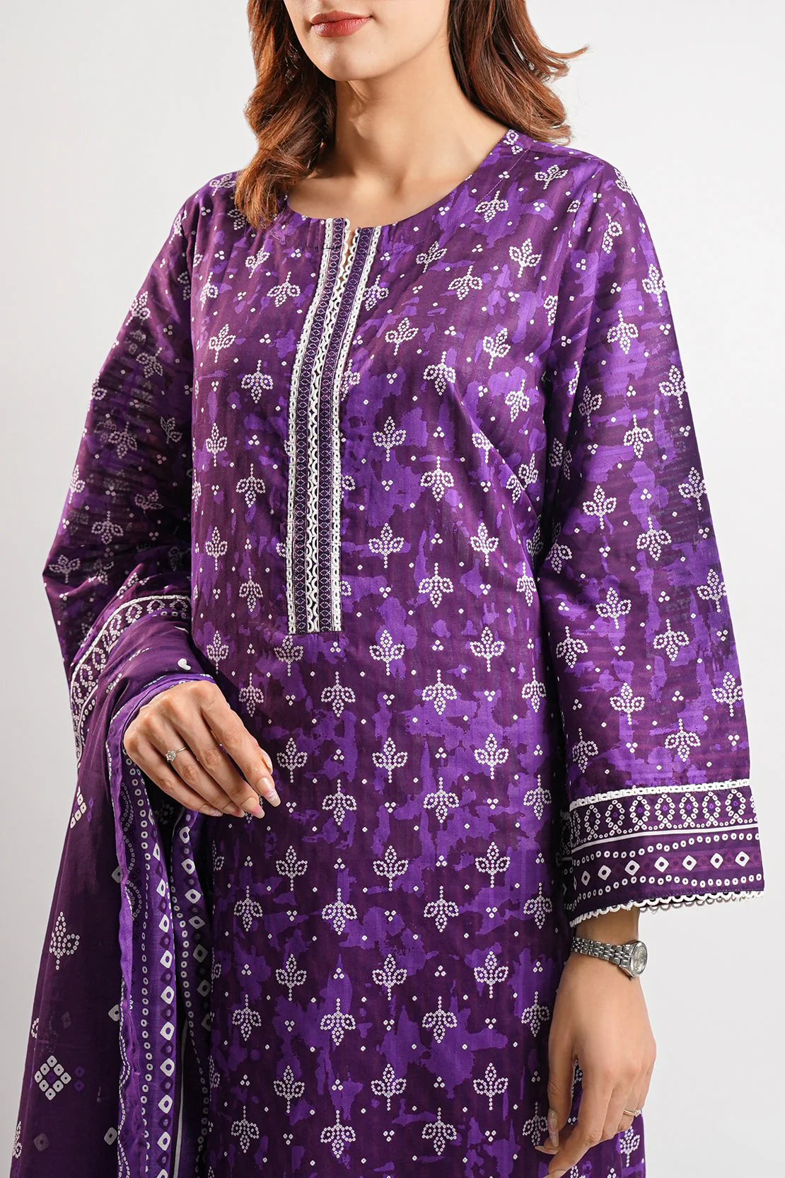 Printed Lawn Stitched 3 Piece