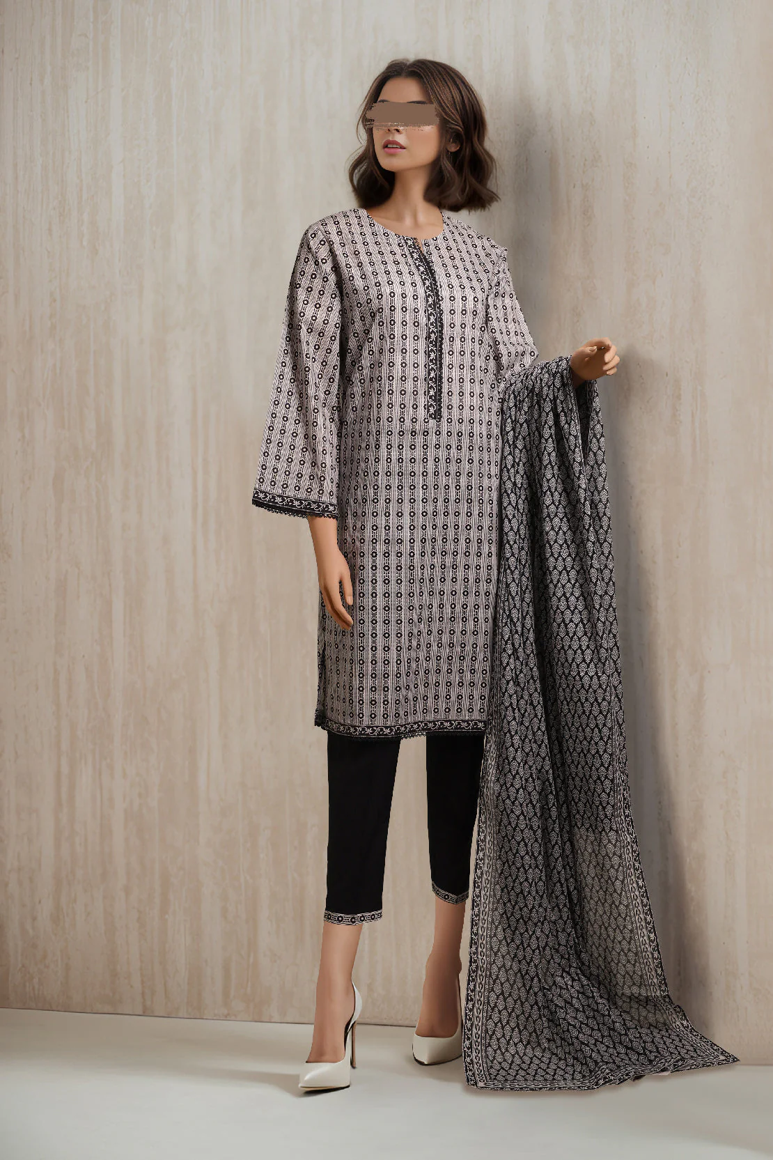 Printed Lawn Stitched 3 Piece