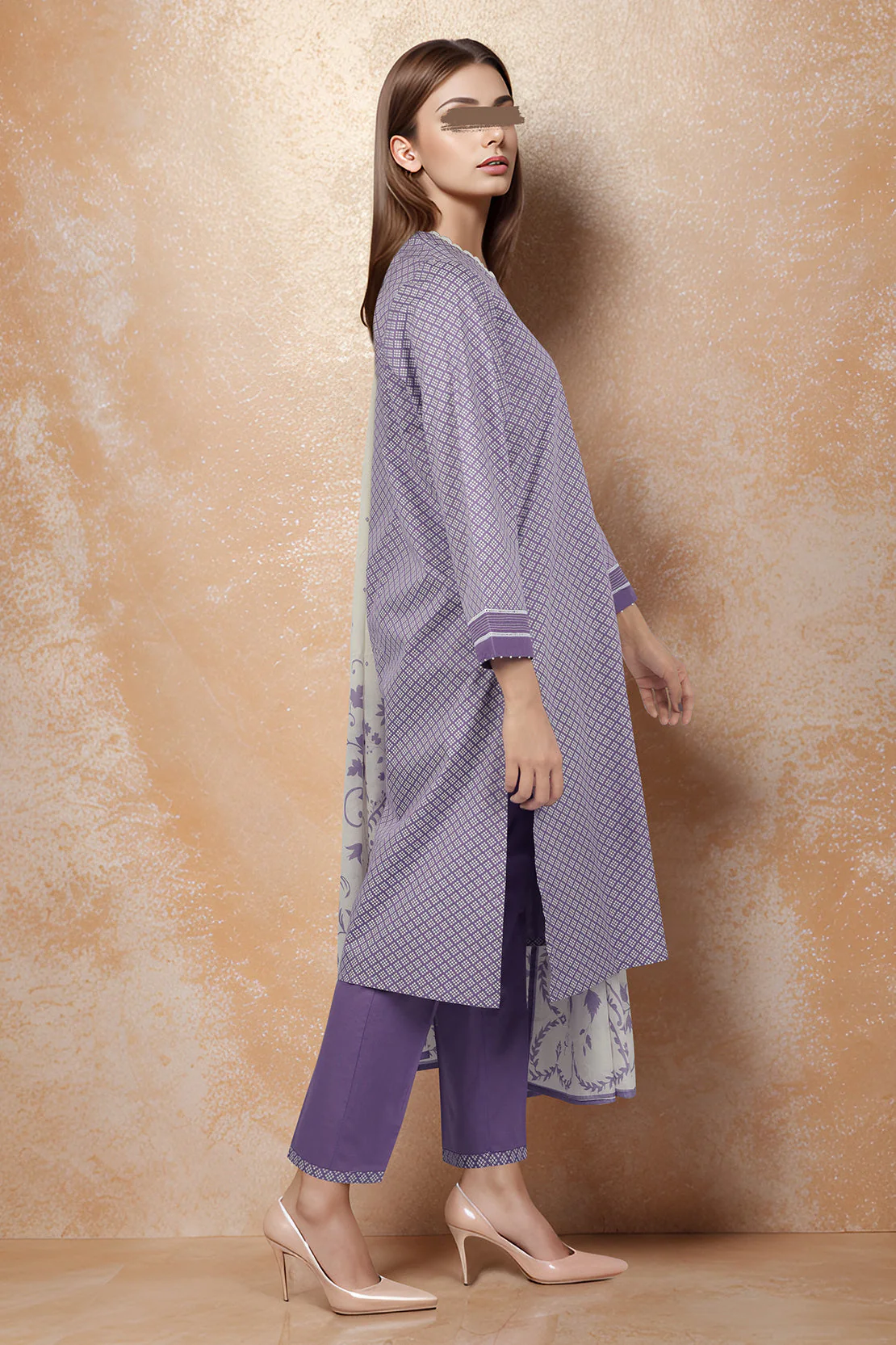 Printed Lawn Stitched 3 Piece - Image 3