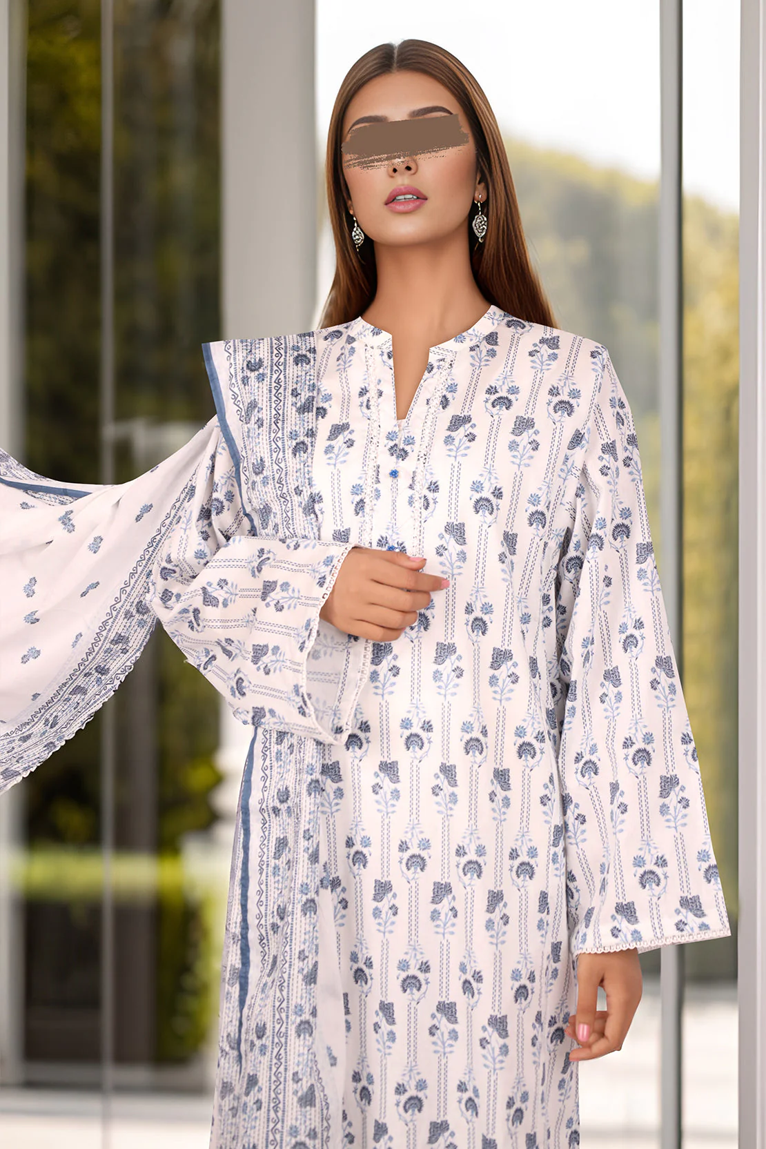 Printed Lawn Stitched 3 Piece - Image 2