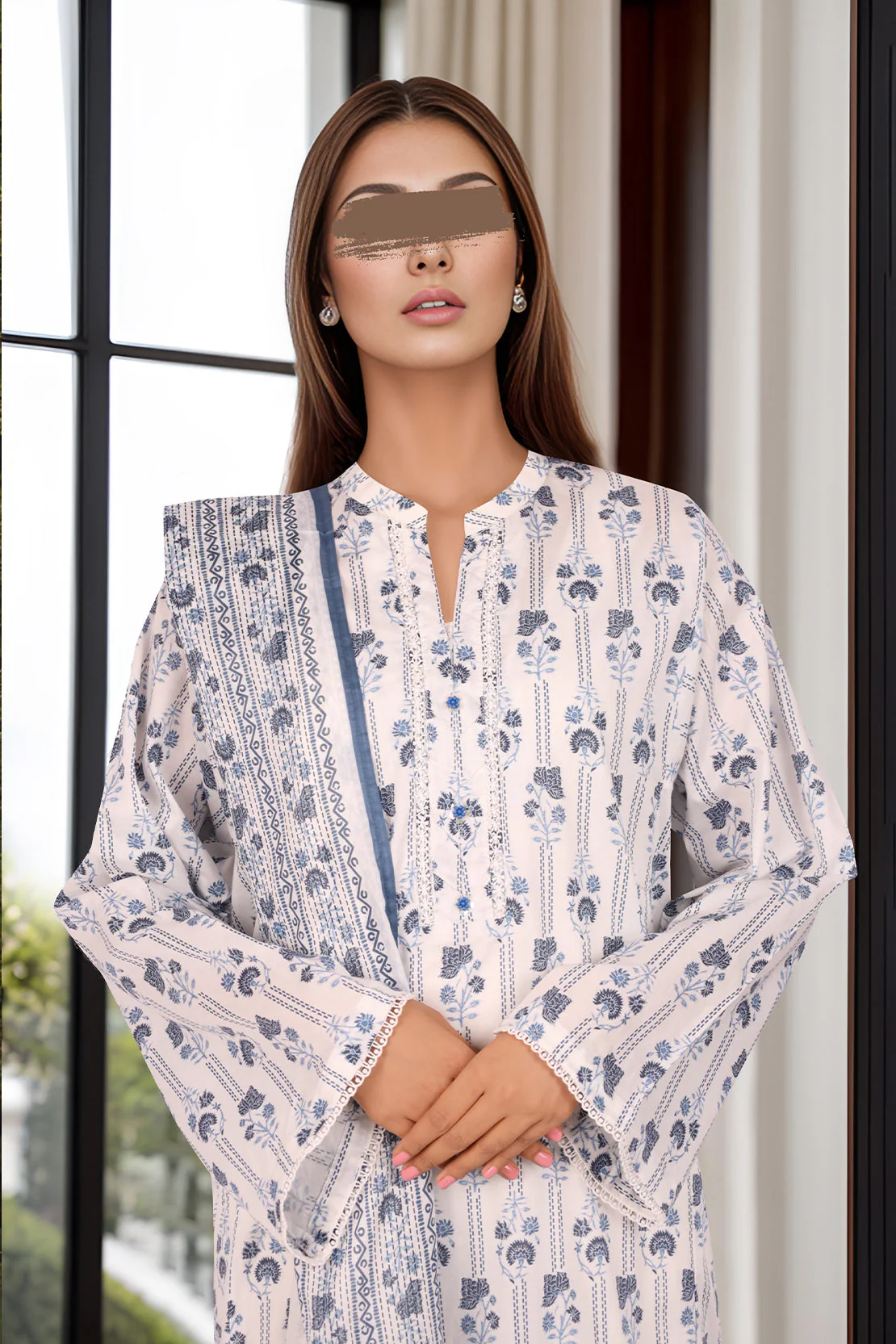 Printed Lawn Stitched 3 Piece - Image 3