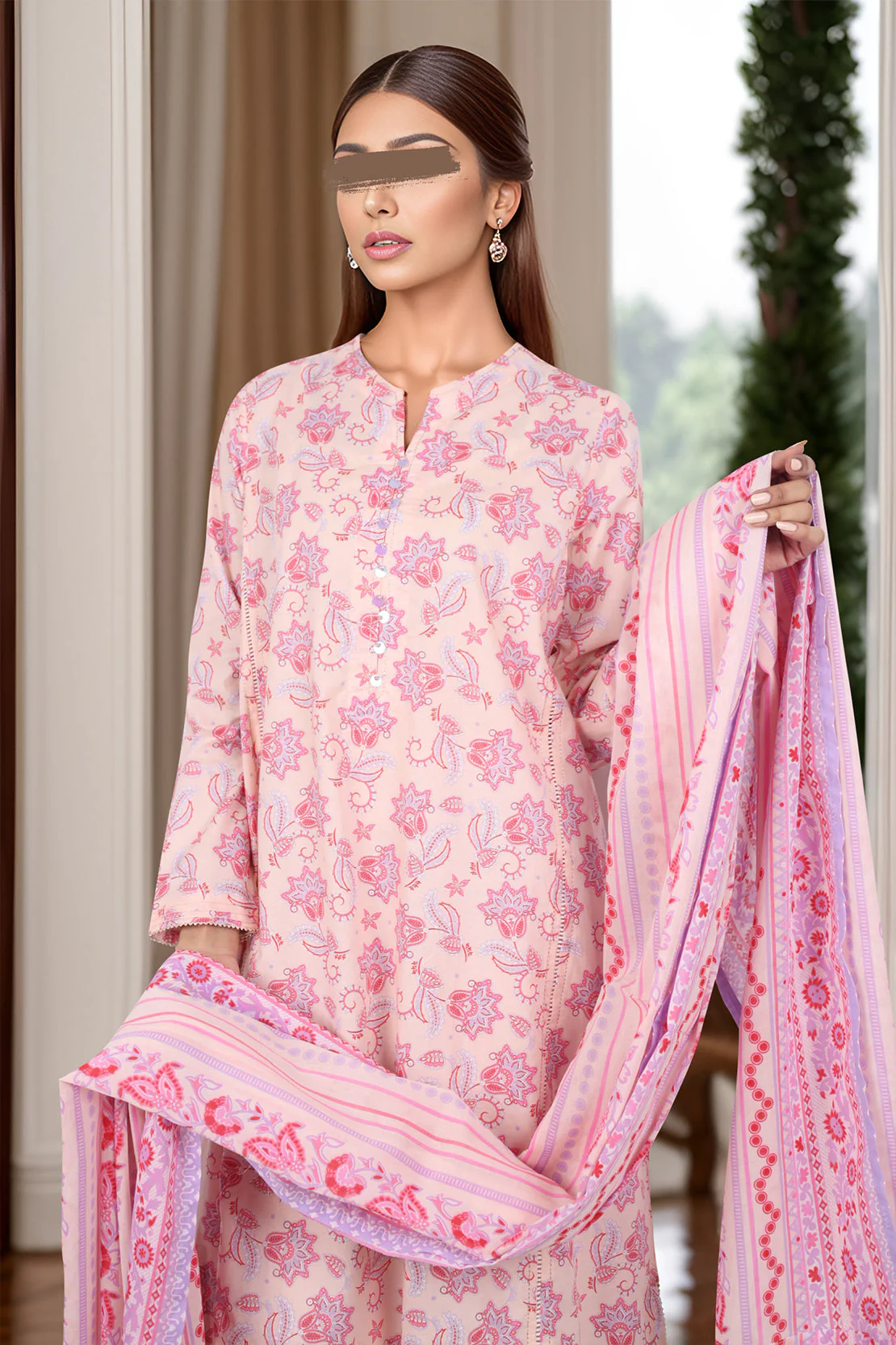Printed Lawn Stitched 3 Piece - Image 3