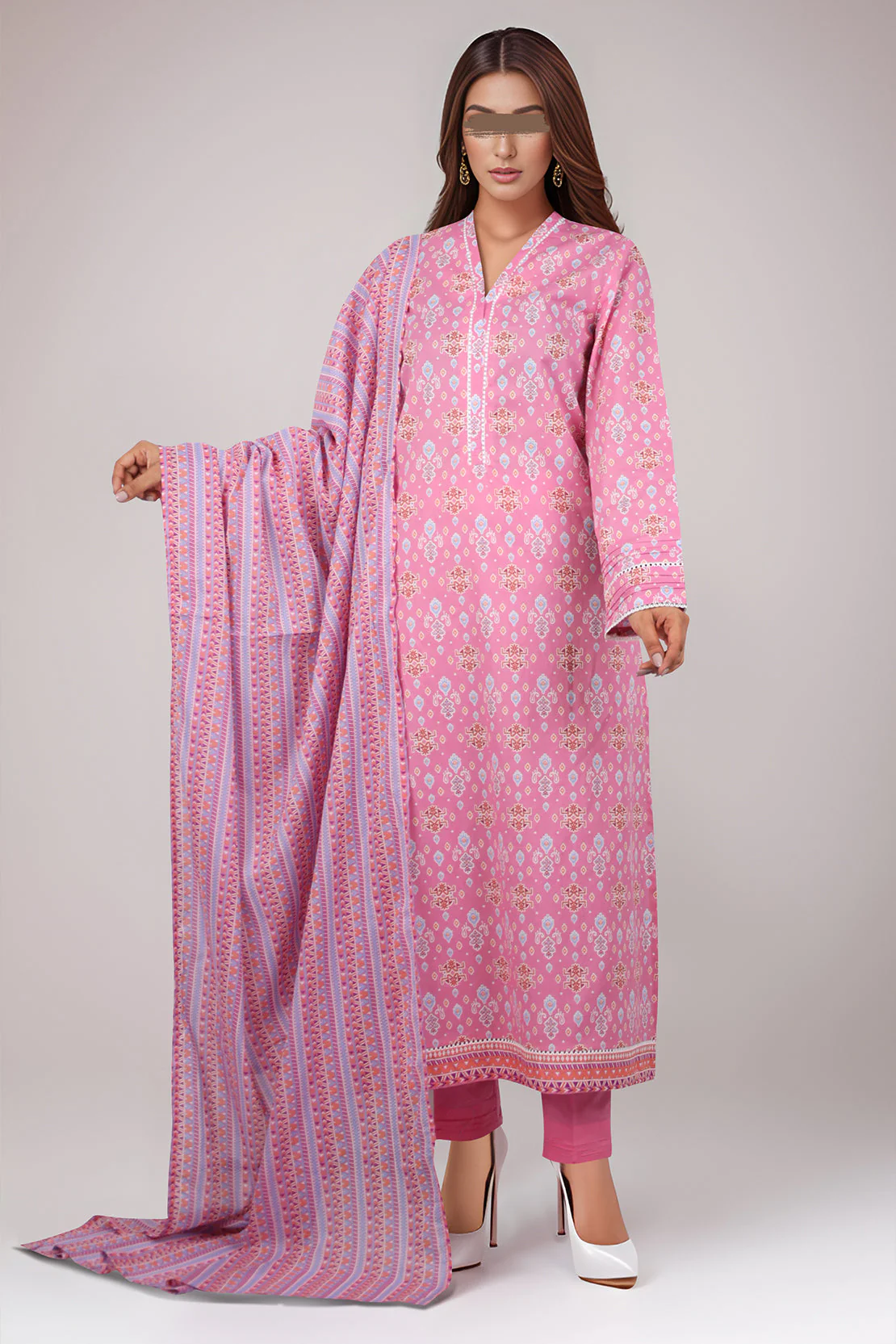 Printed Lawn Stitched 3 Piece - Image 2