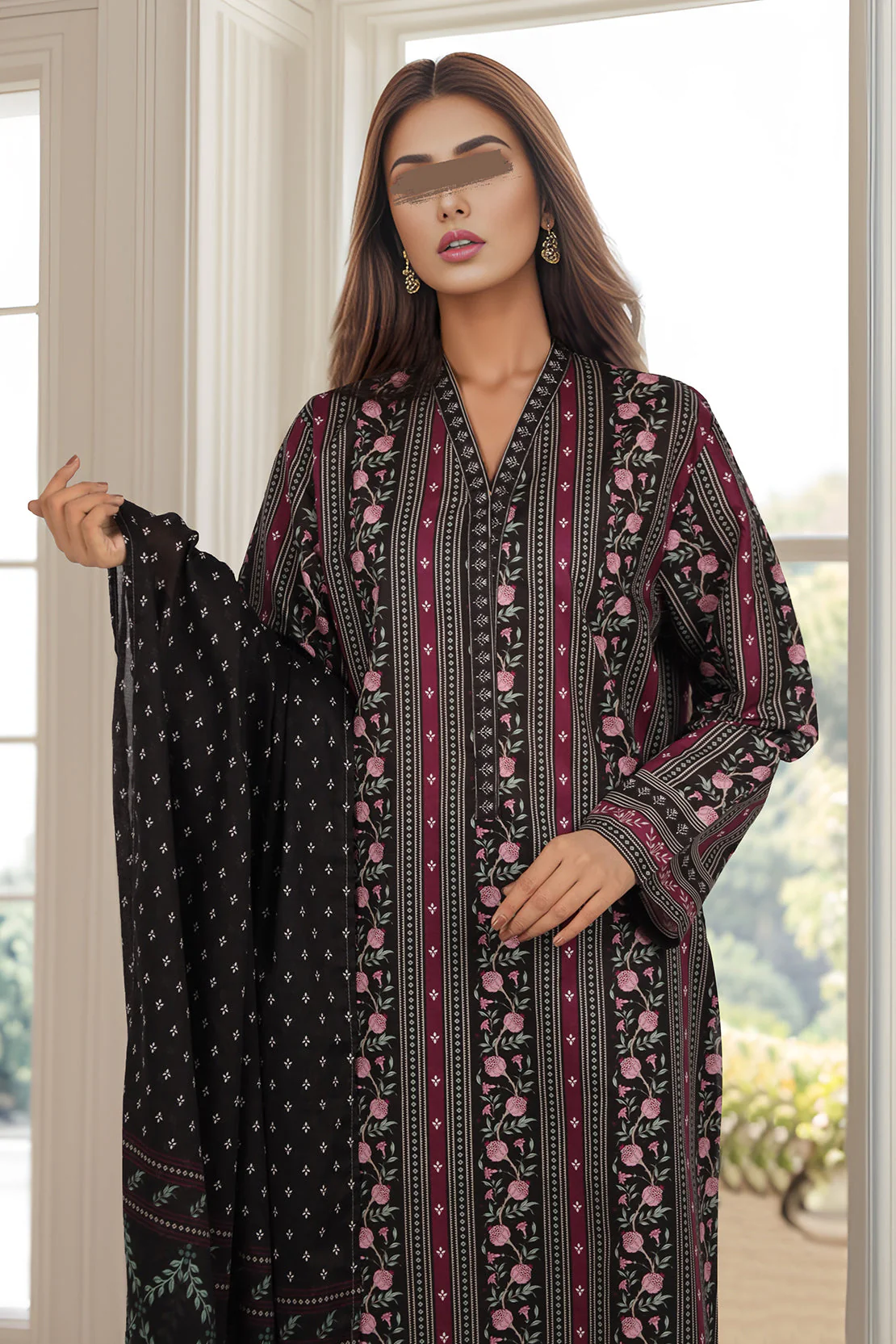 Printed Lawn Stitched 3 Piece - Image 3