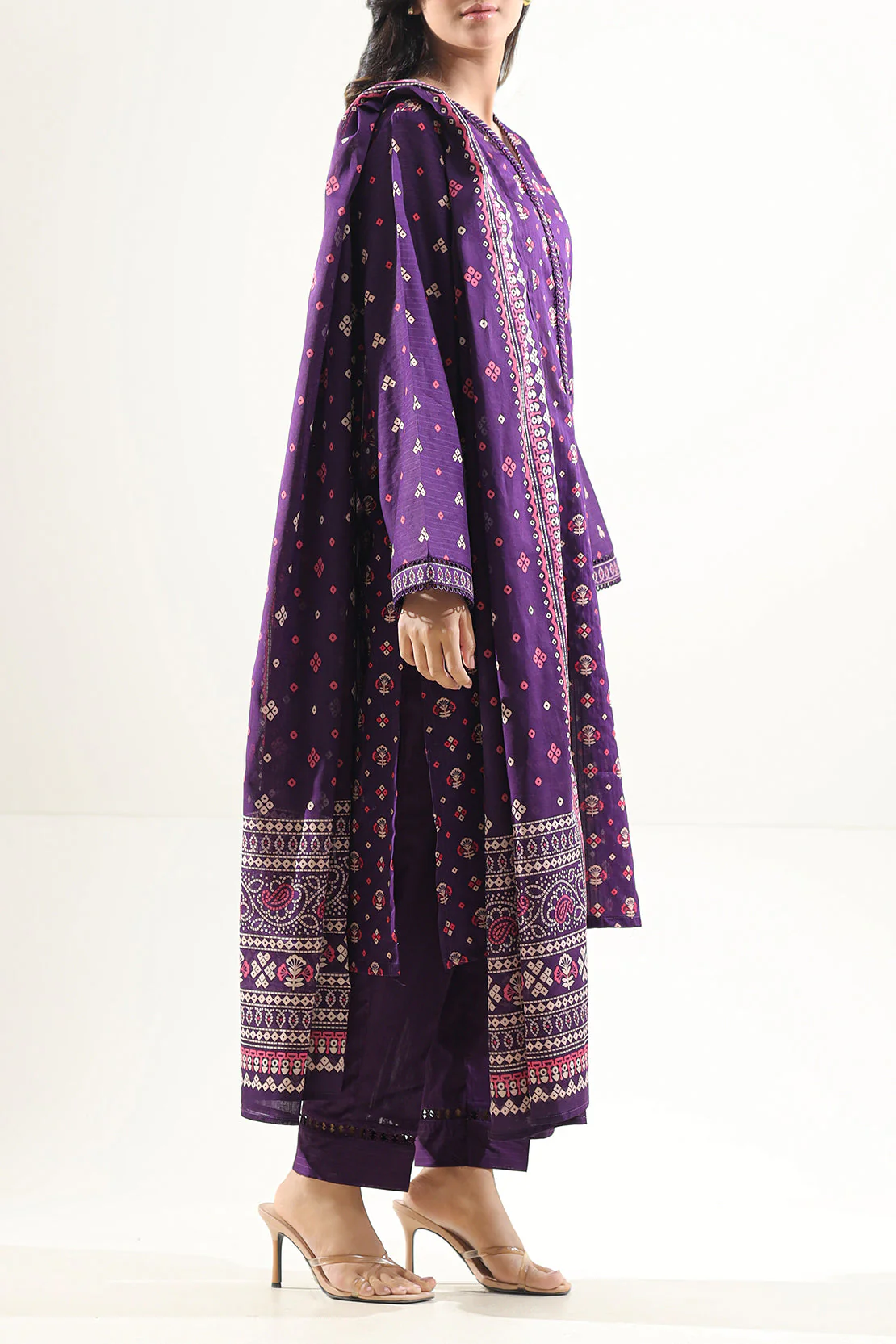 Printed Lawn Stitched 3 Piece - Image 2
