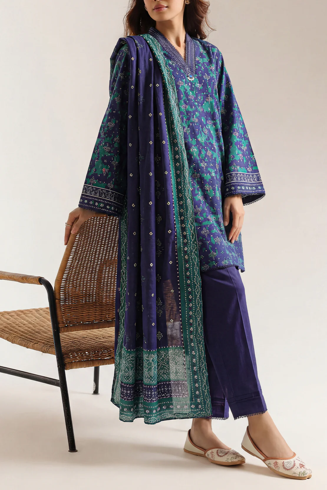 Printed Lawn Stitched 3 Piece