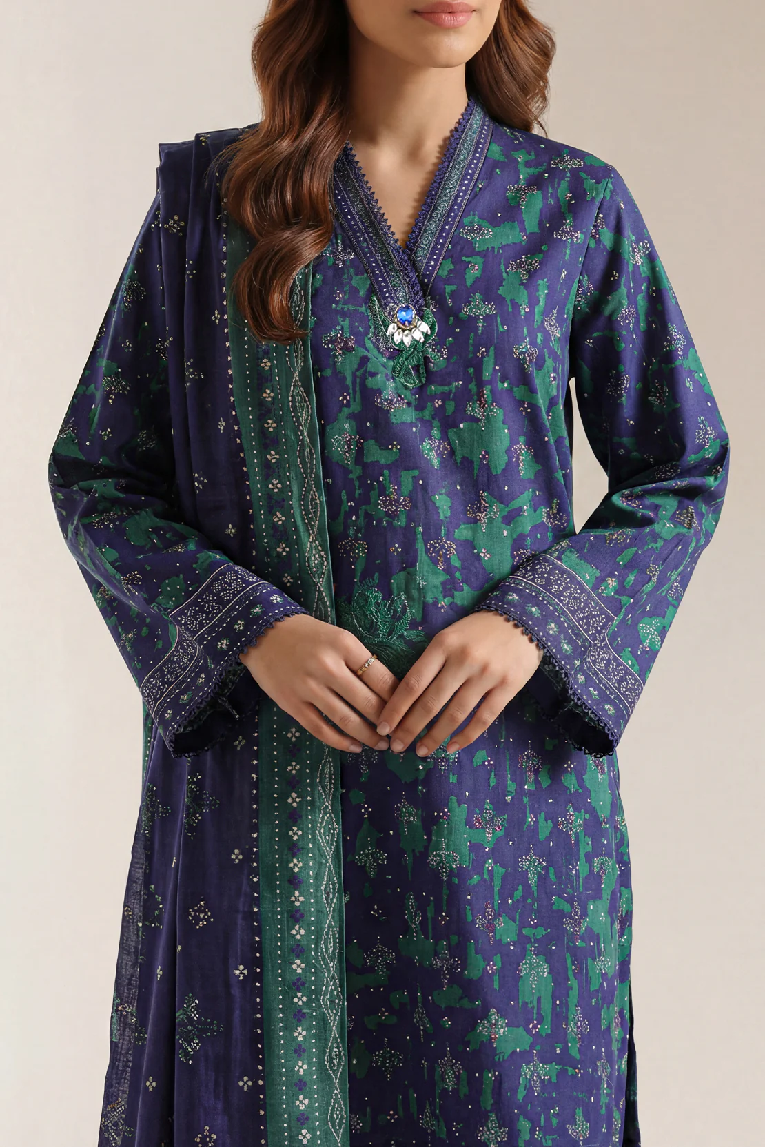Printed Lawn Stitched 3 Piece - Image 3