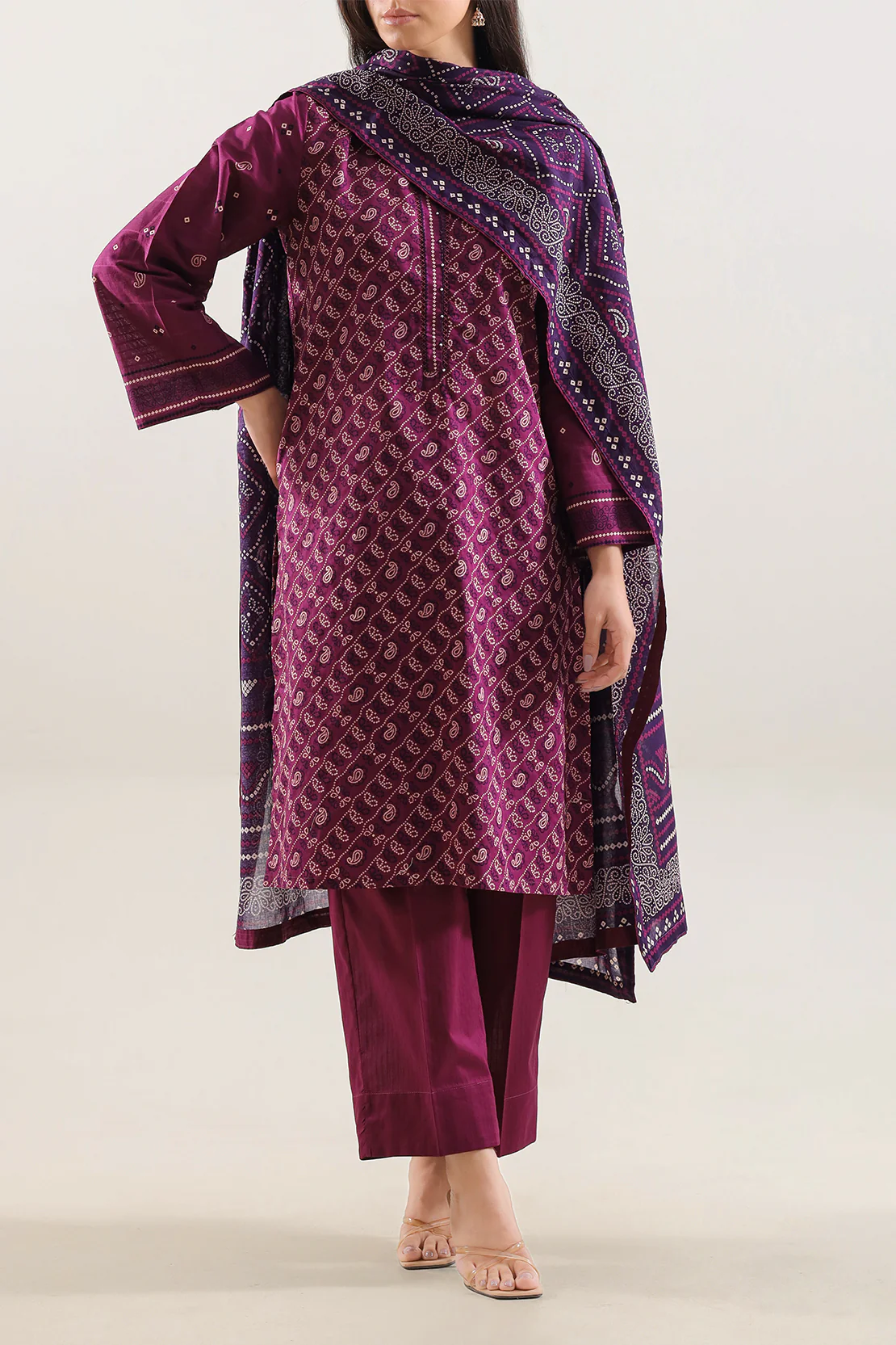 Printed Lawn Stitched 3 Piece