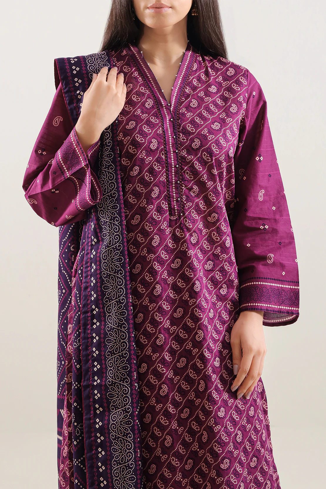 Printed Lawn Stitched 3 Piece - Image 2