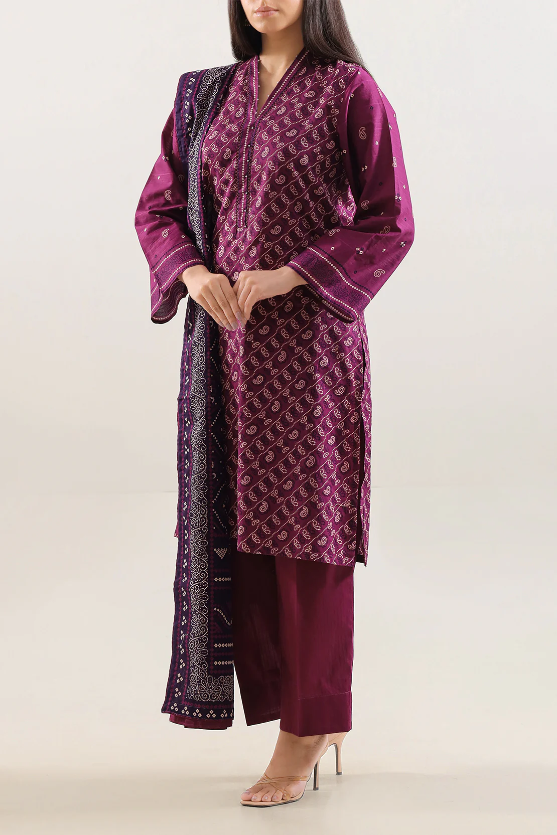 Printed Lawn Stitched 3 Piece - Image 3