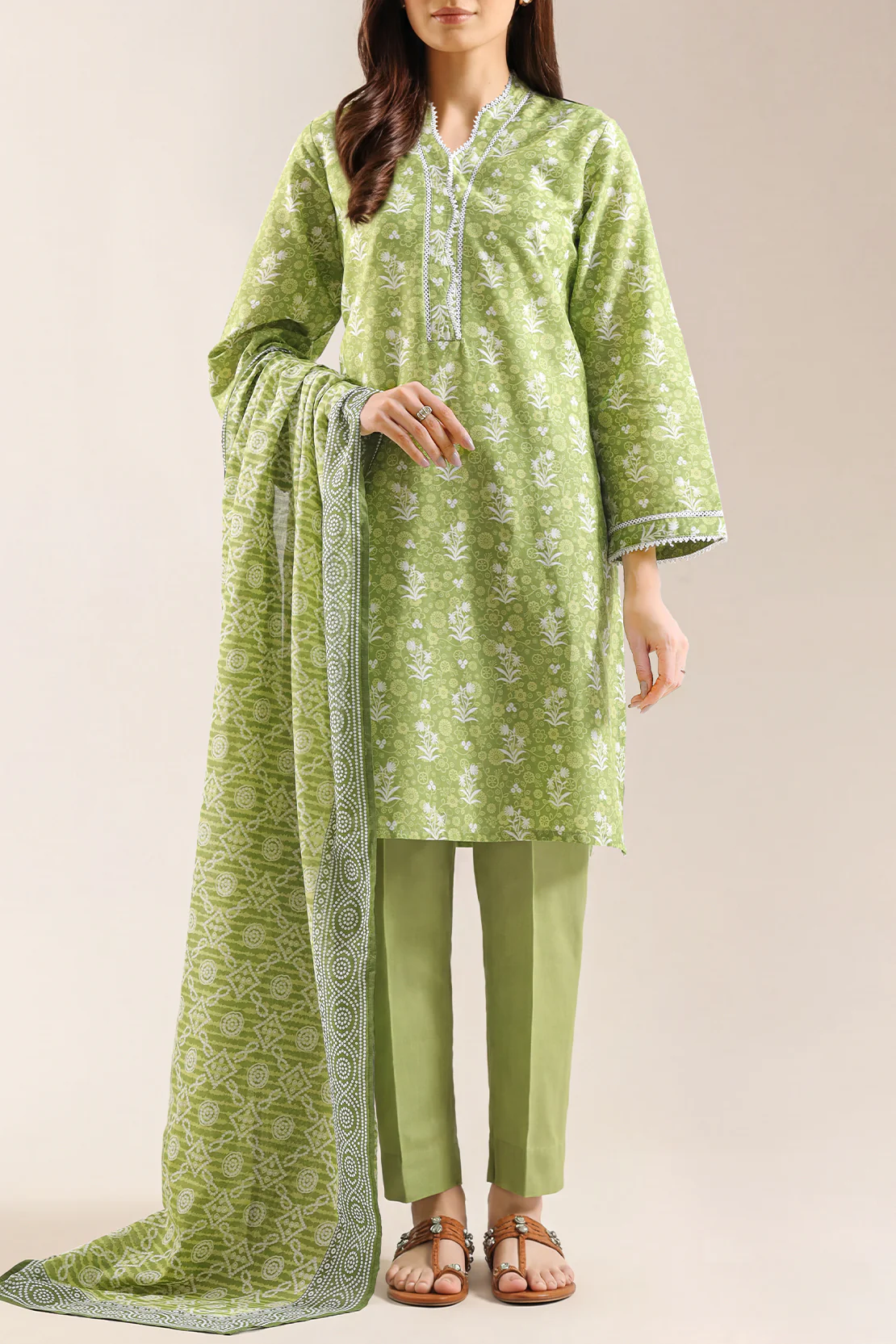 Printed Lawn Stitched 3 Piece