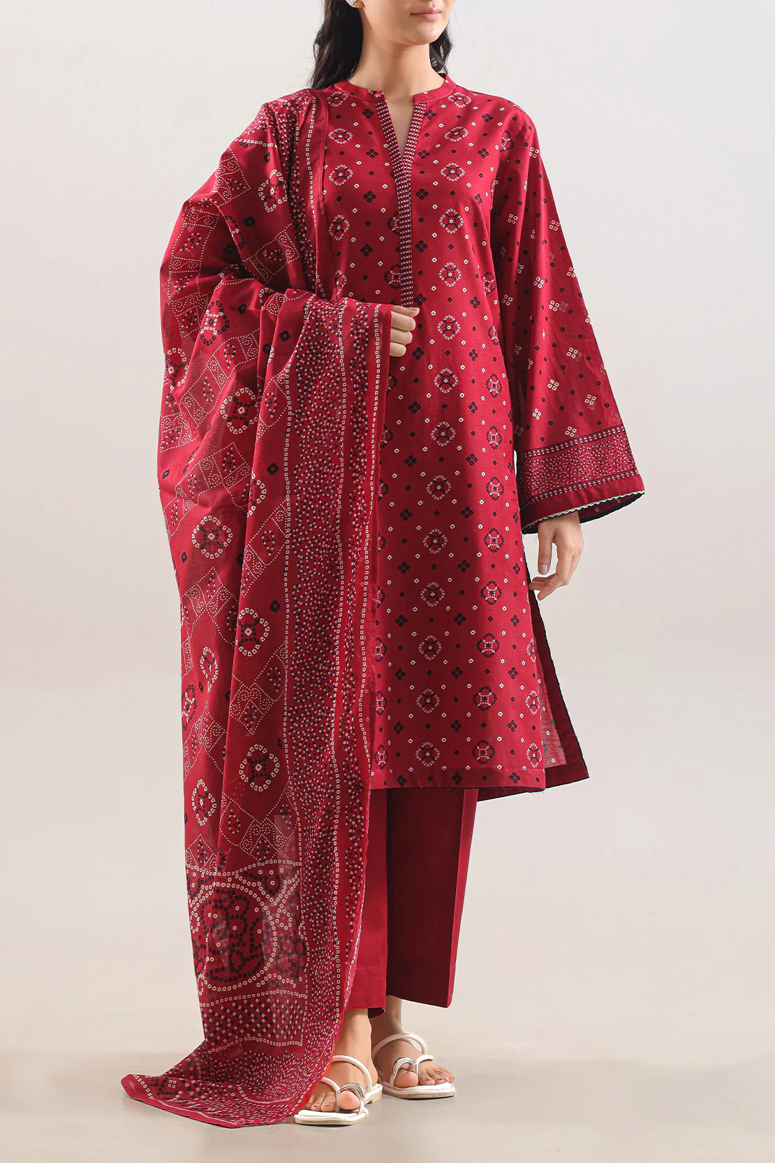 Printed Lawn Stitched 3 Piece