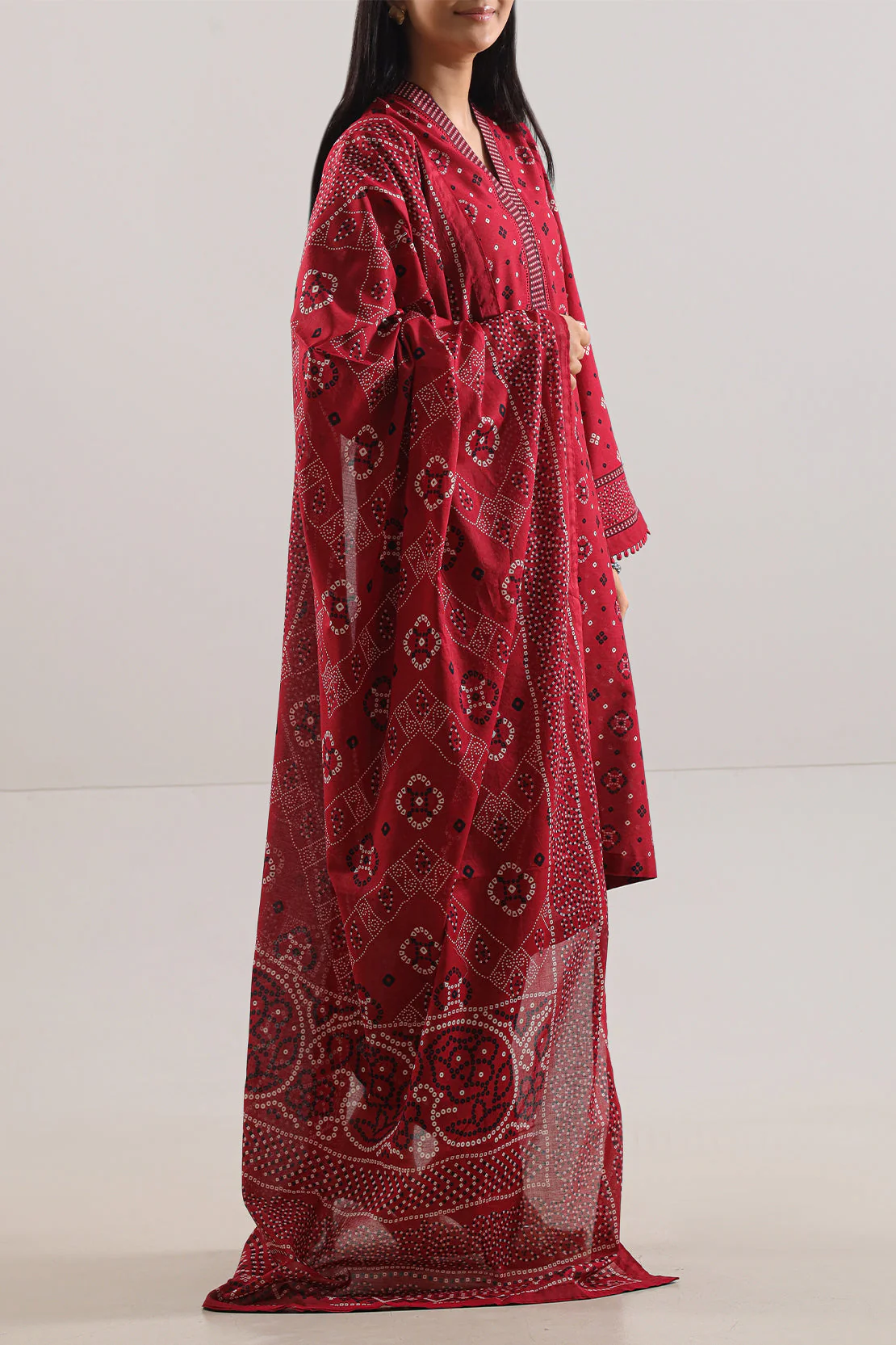 Printed Lawn Stitched 3 Piece - Image 2