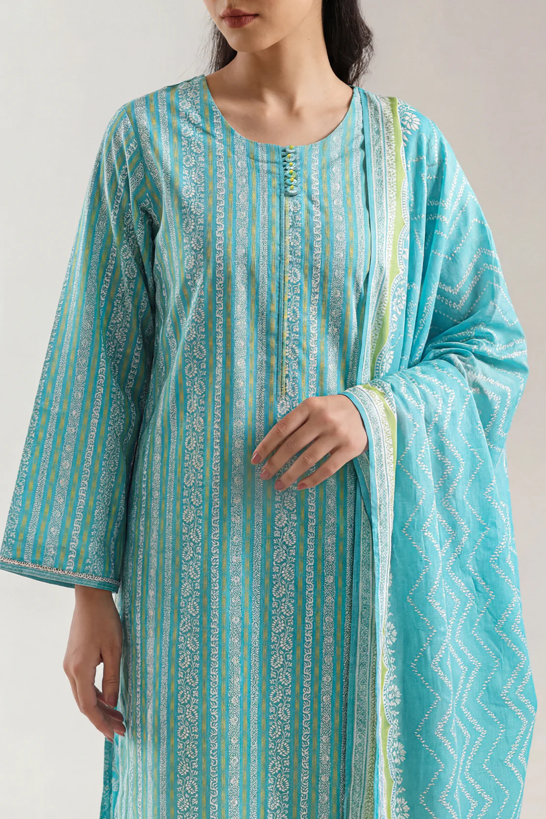 Printed Lawn Stitched 3 Piece - Image 2