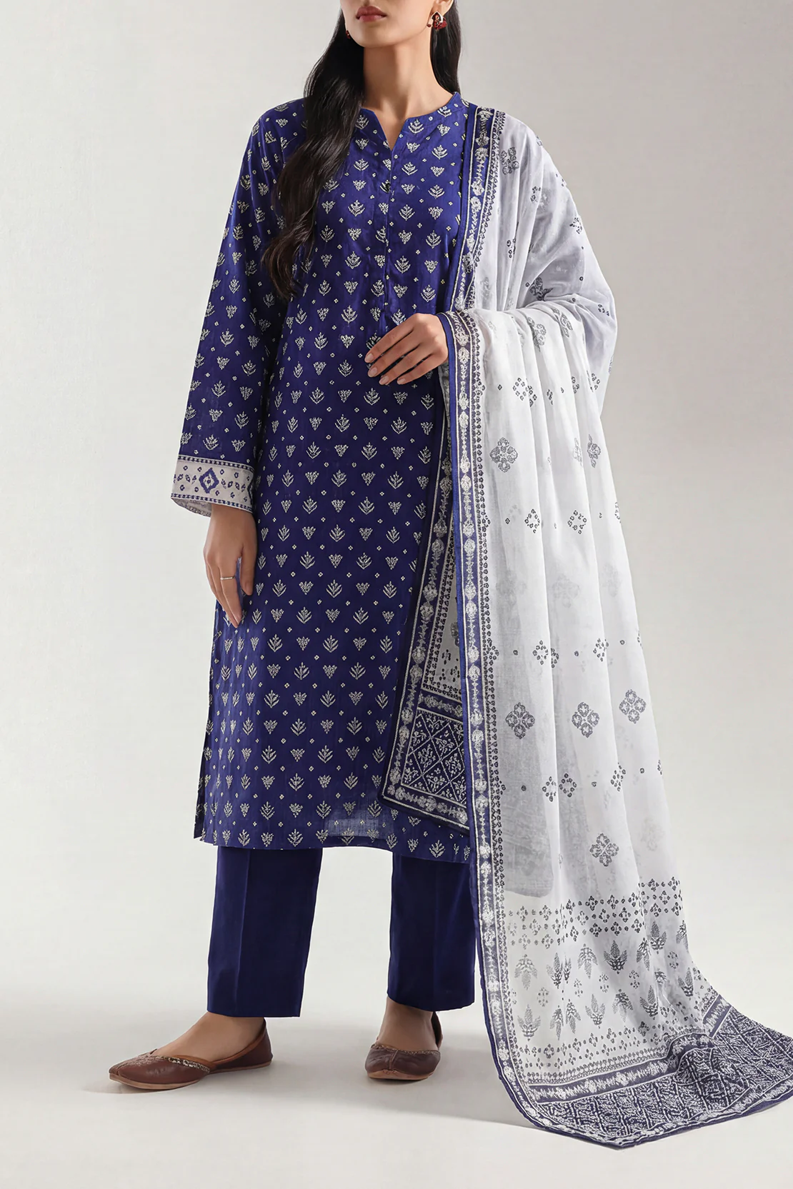 Printed Lawn Stitched 3 Piece