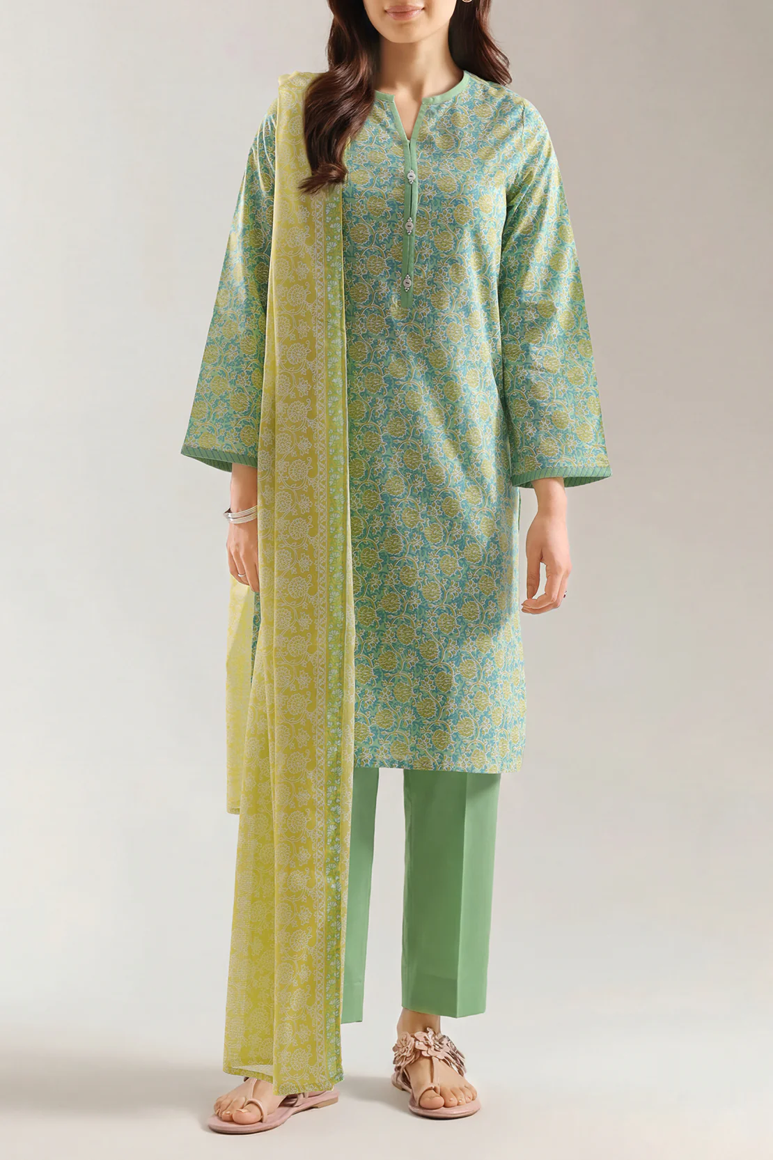 Printed Lawn Stitched 3 Piece