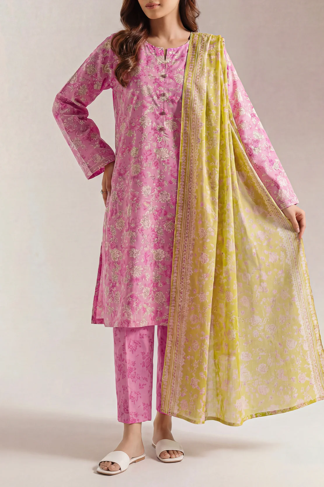 Printed Lawn Stitched 3 Piece