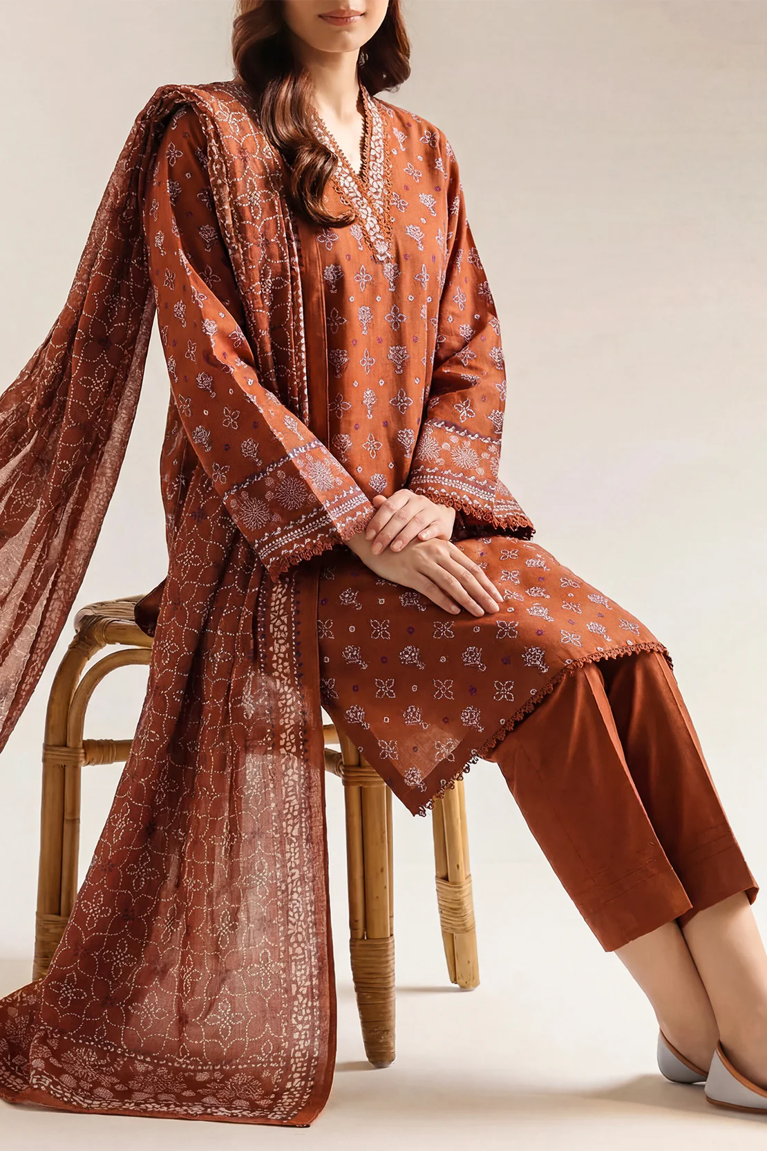 Printed Lawn Stitched 3 Piece