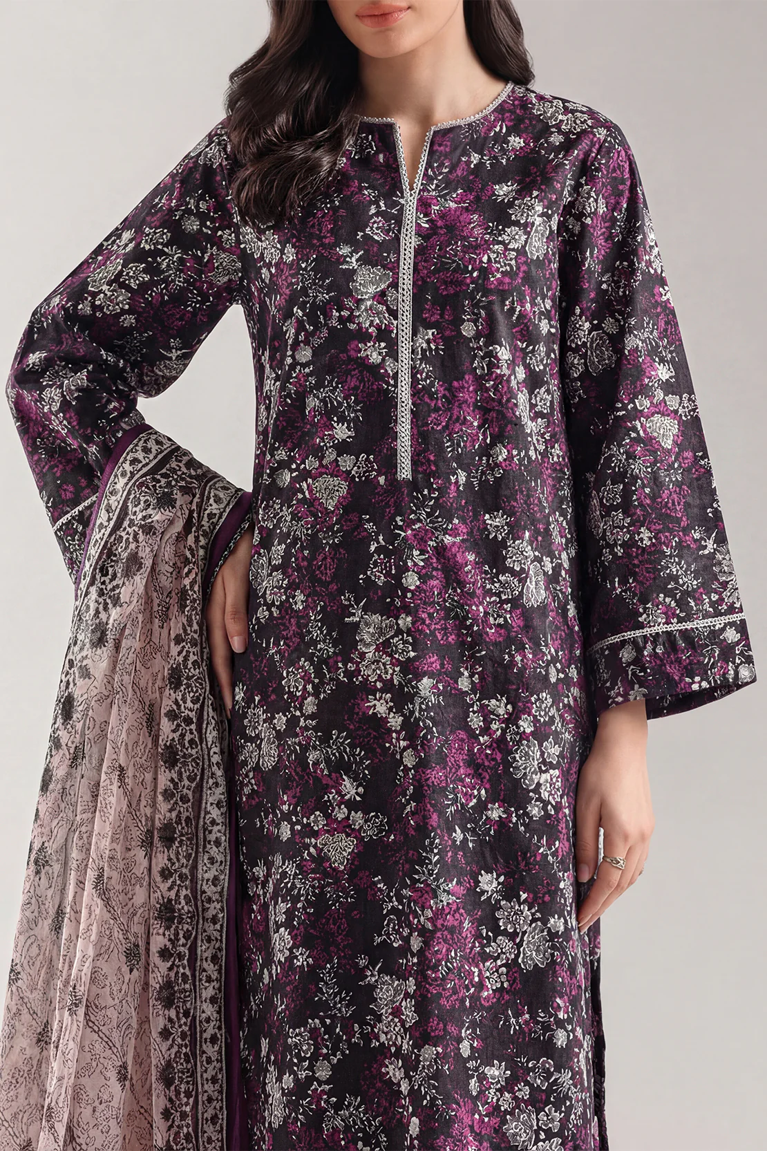 Printed Lawn Stitched 3 Piece - Image 2