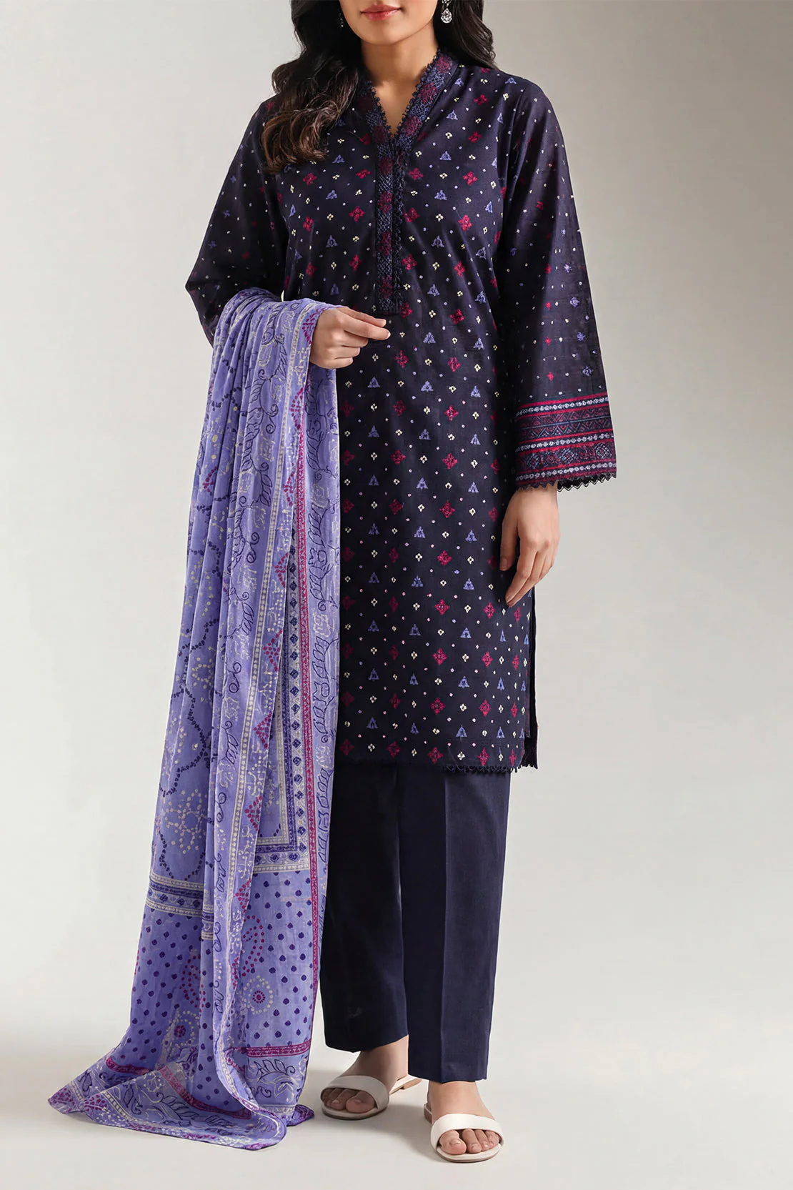 Printed Lawn Stitched 3 Piece - Image 2