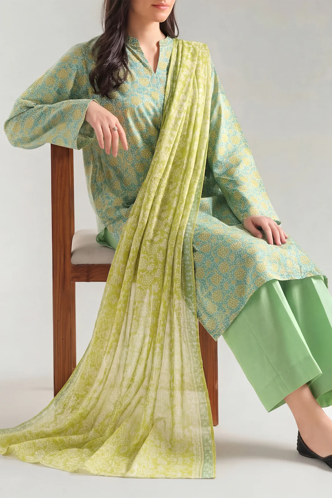 Printed Lawn Stitched 3 Piece
