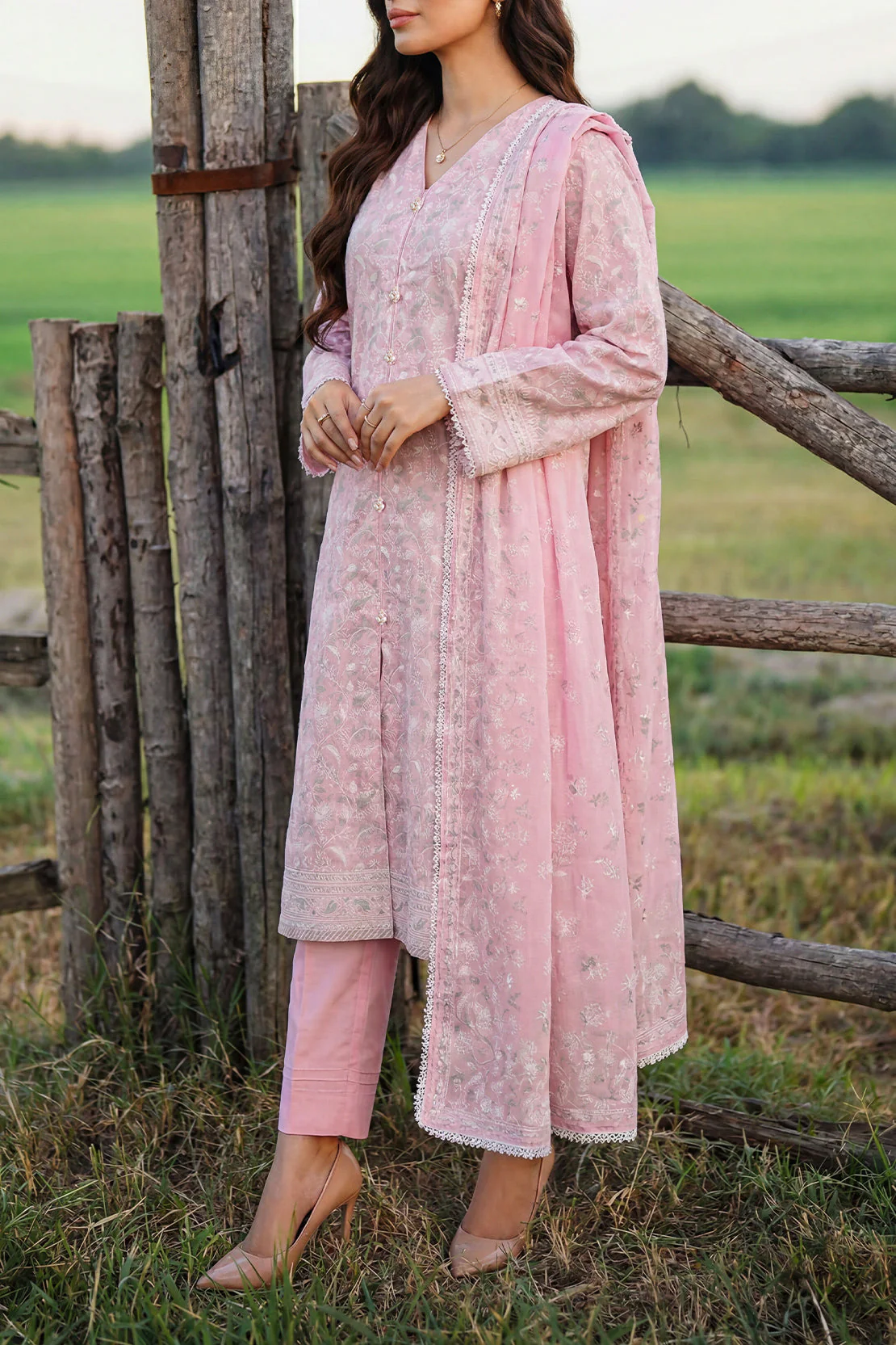 Printed Lawn Stitched 3 Piece